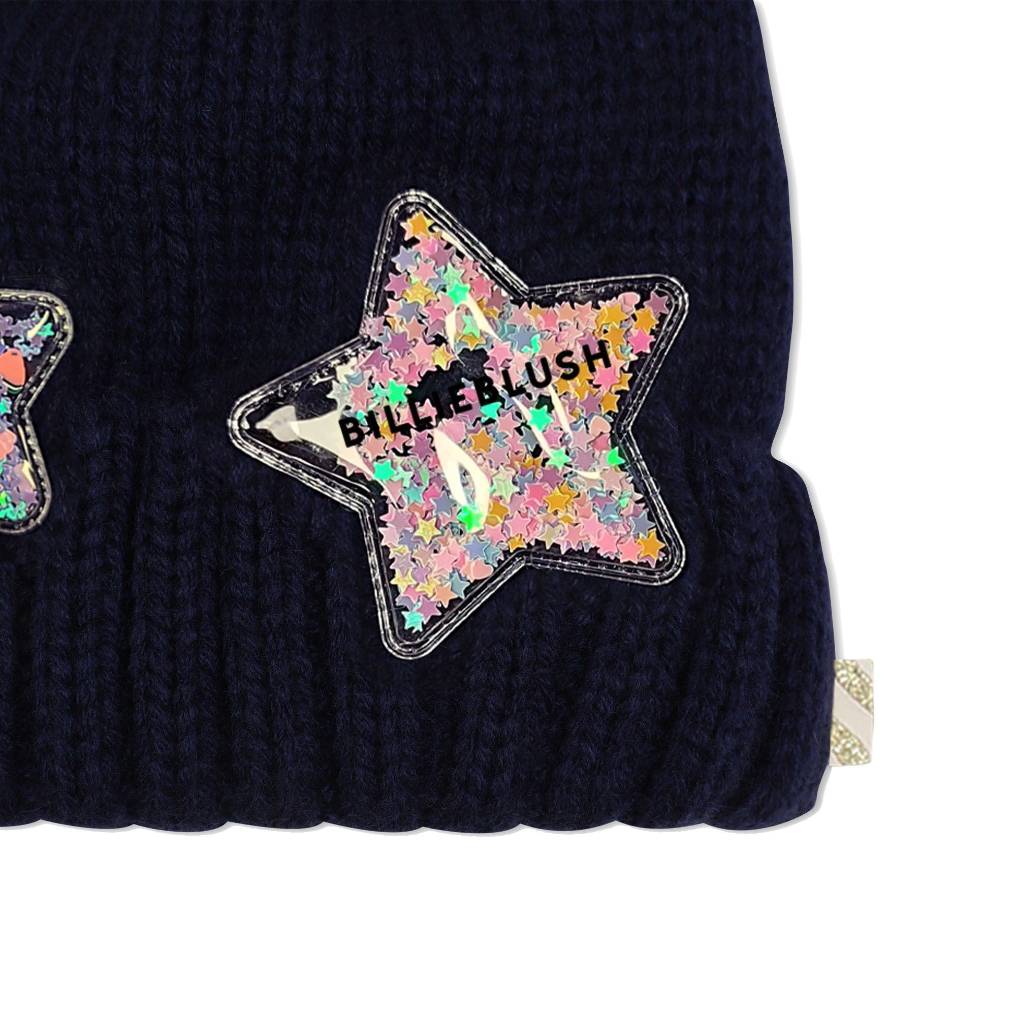 Girls Dark Blue Knit Hat