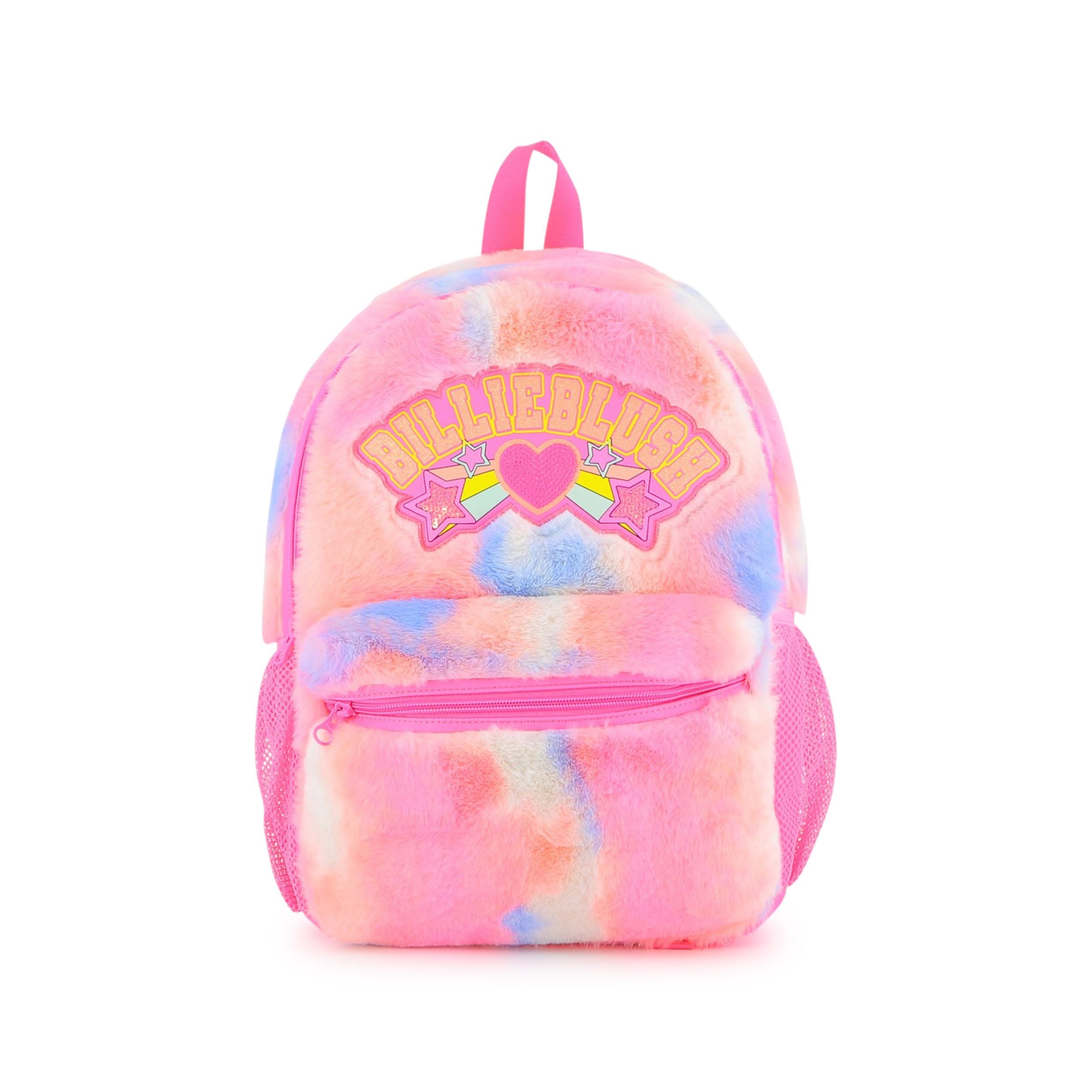 Girls Pink Plush Backpack(35x25x15cm)