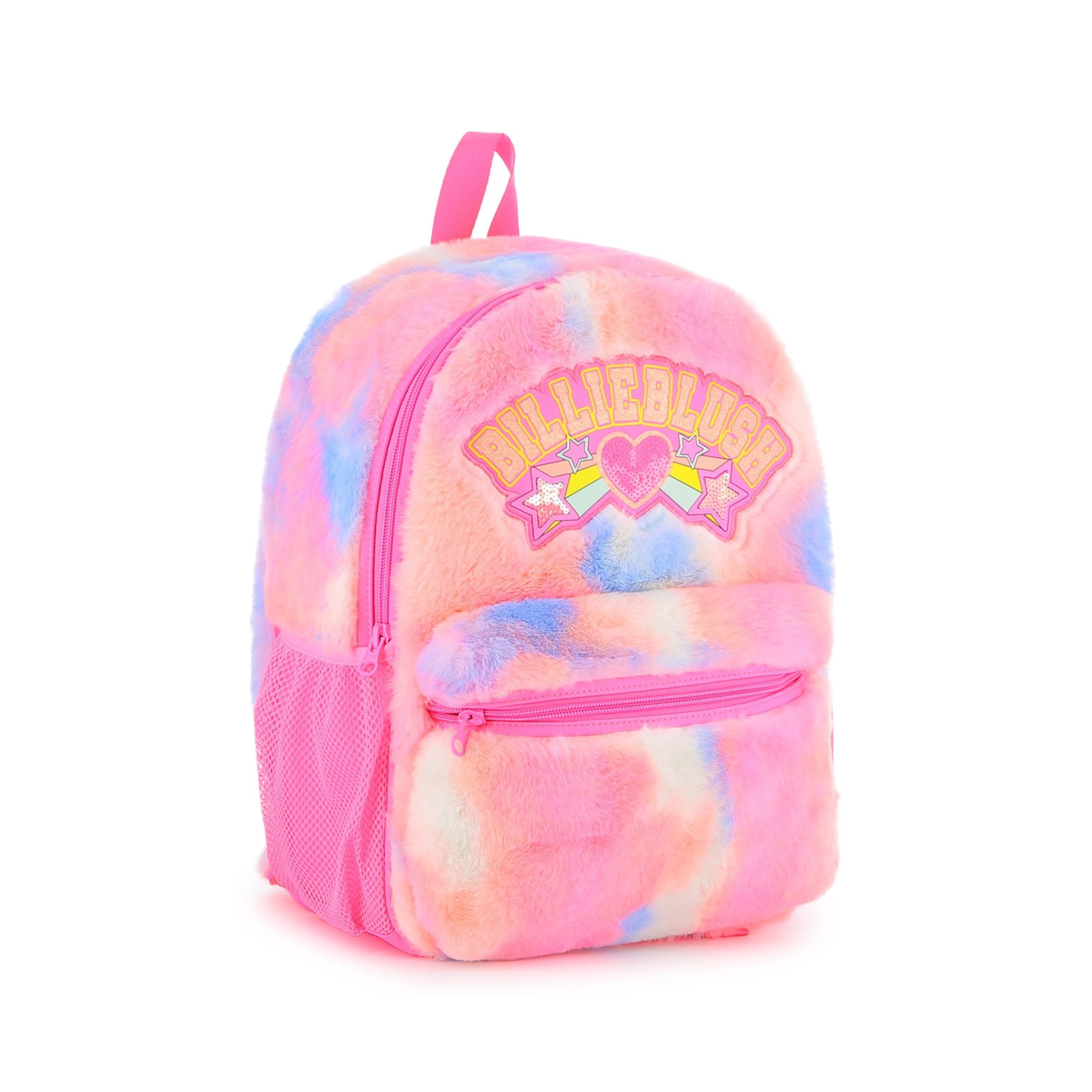Girls Pink Plush Backpack(35x25x15cm)