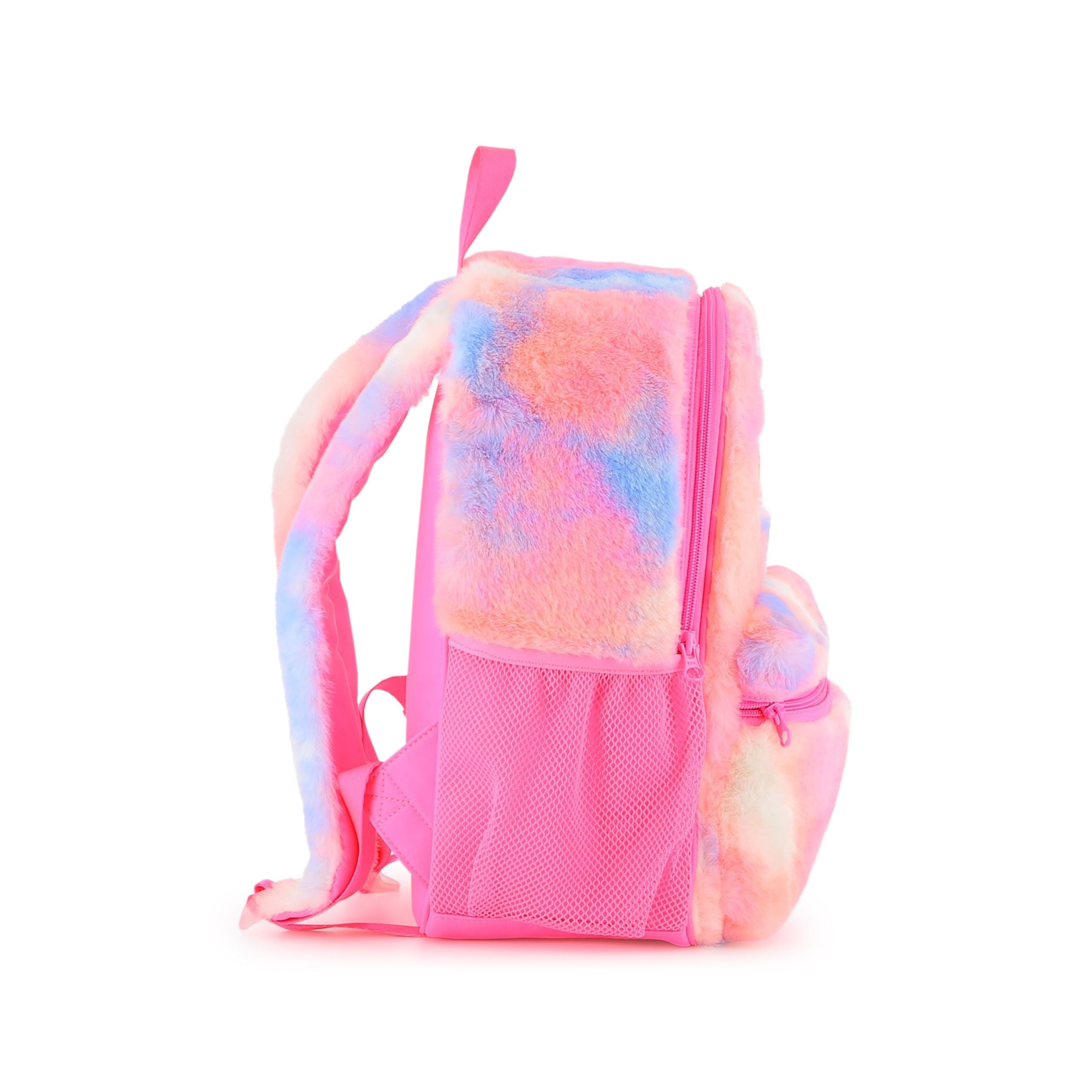 Girls Pink Plush Backpack(35x25x15cm)