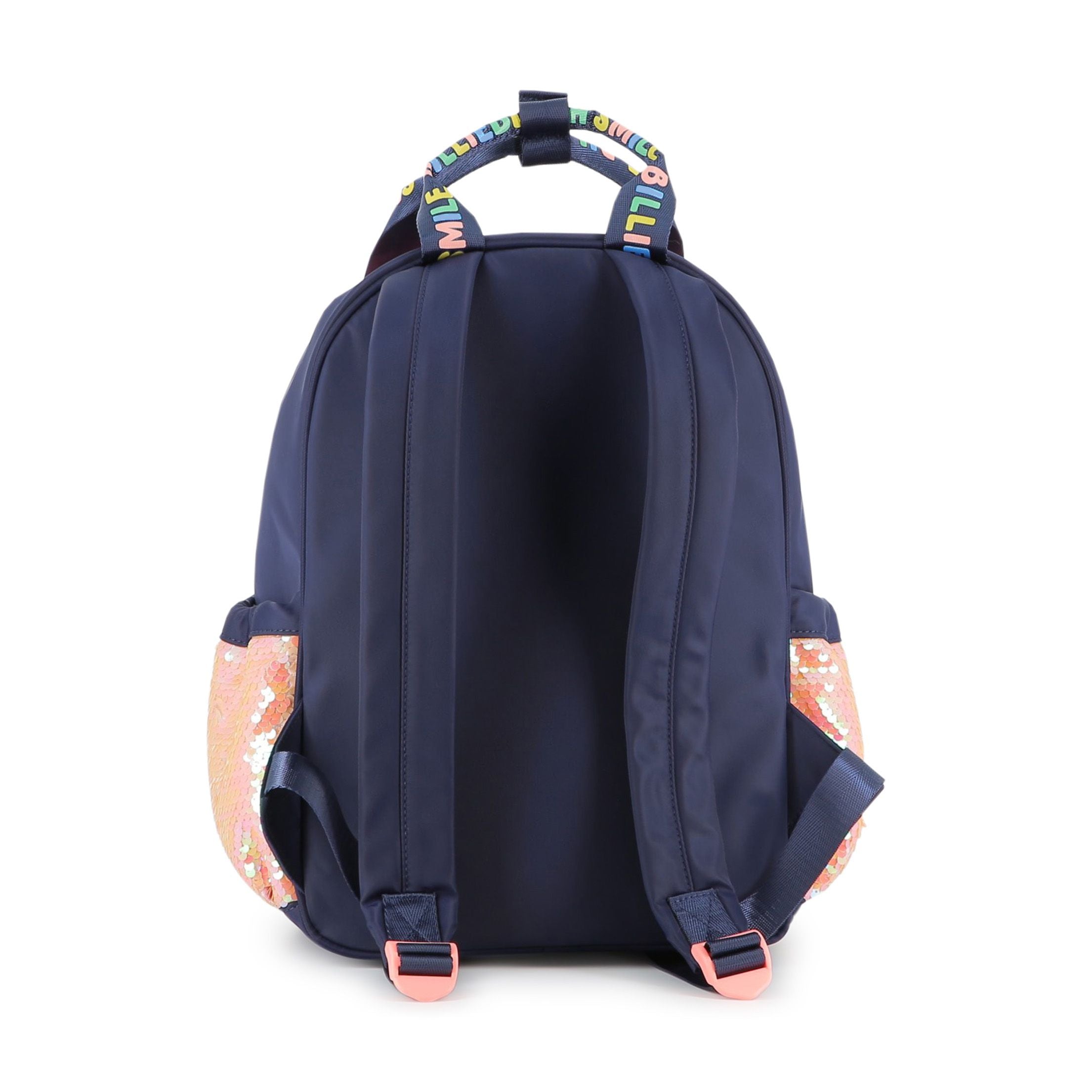 Girls Dark Blue Sequin Backpack(35x25x15cm)