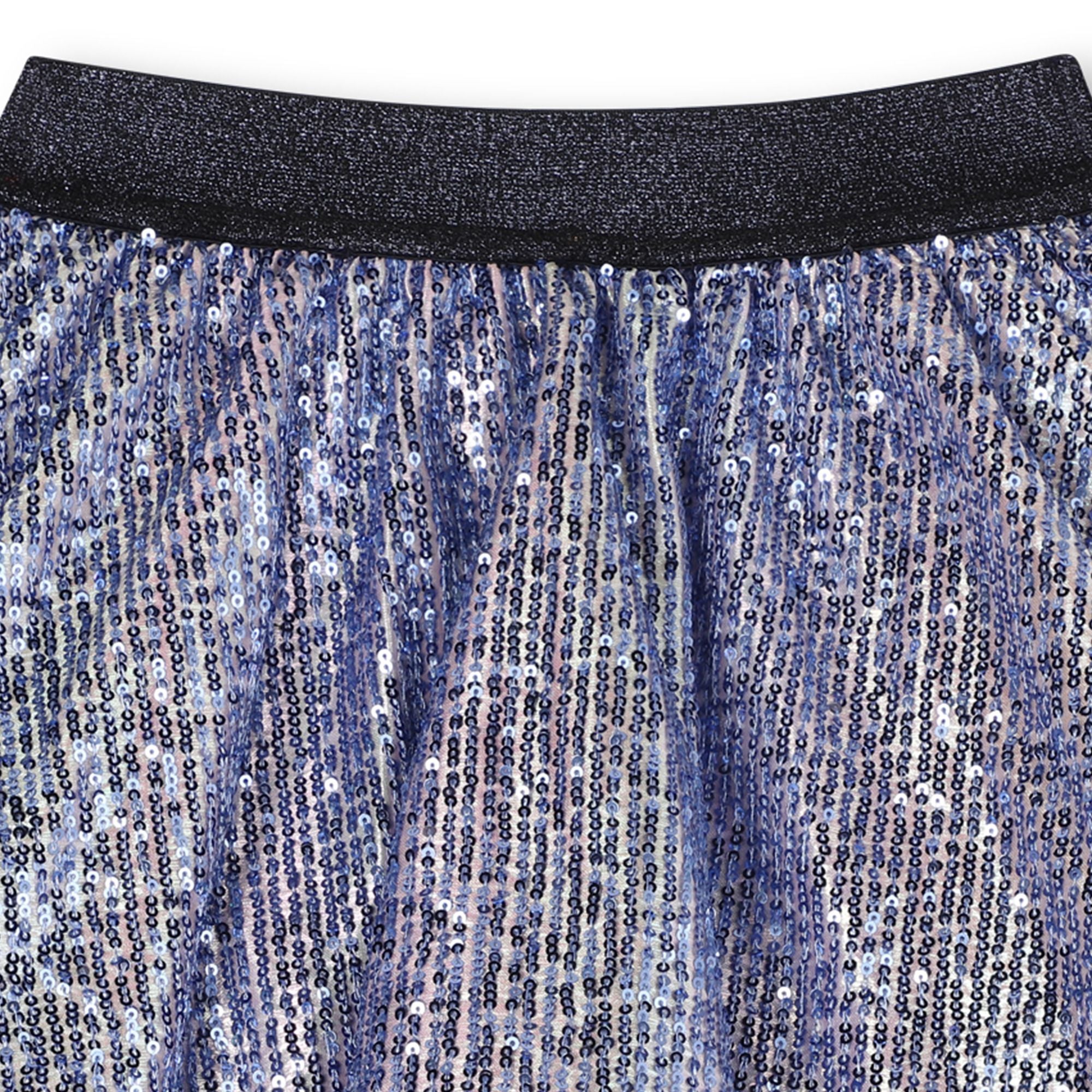 Girls Blue Sequin Skirt