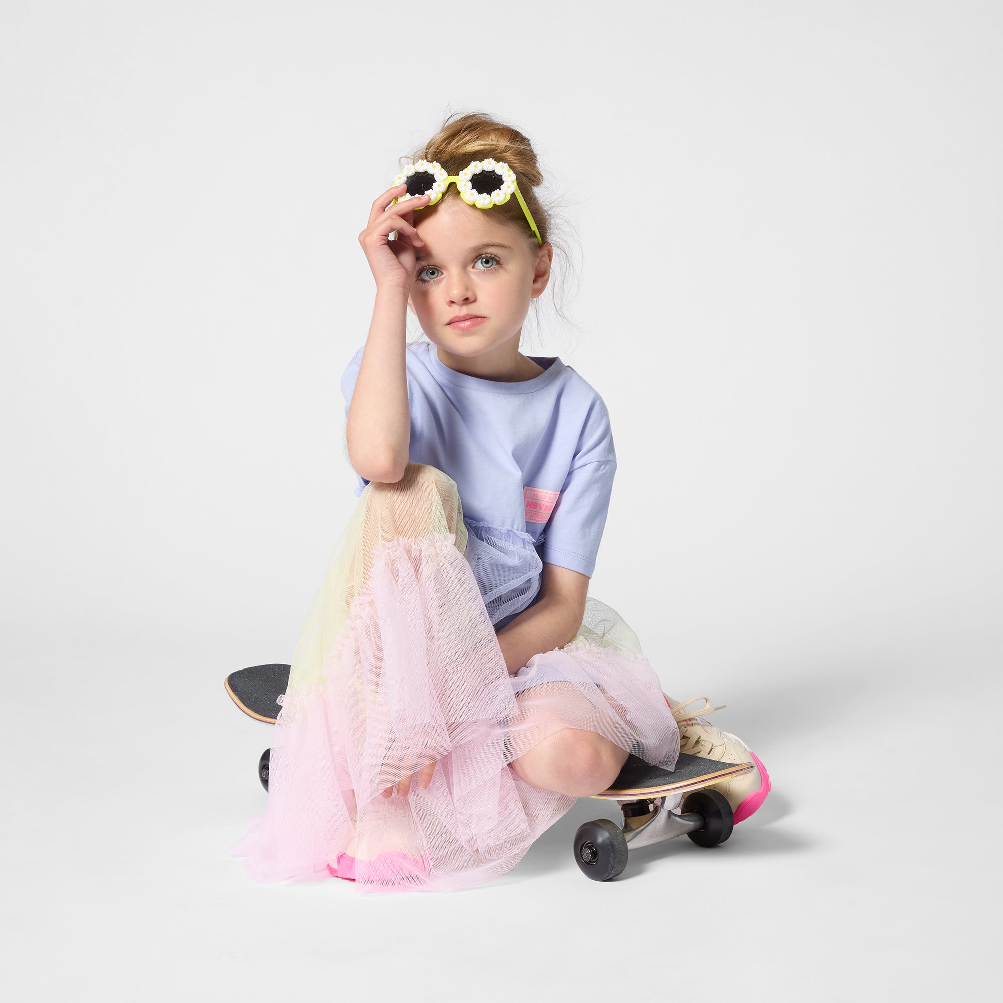 Girls Lavender Tulle Dress