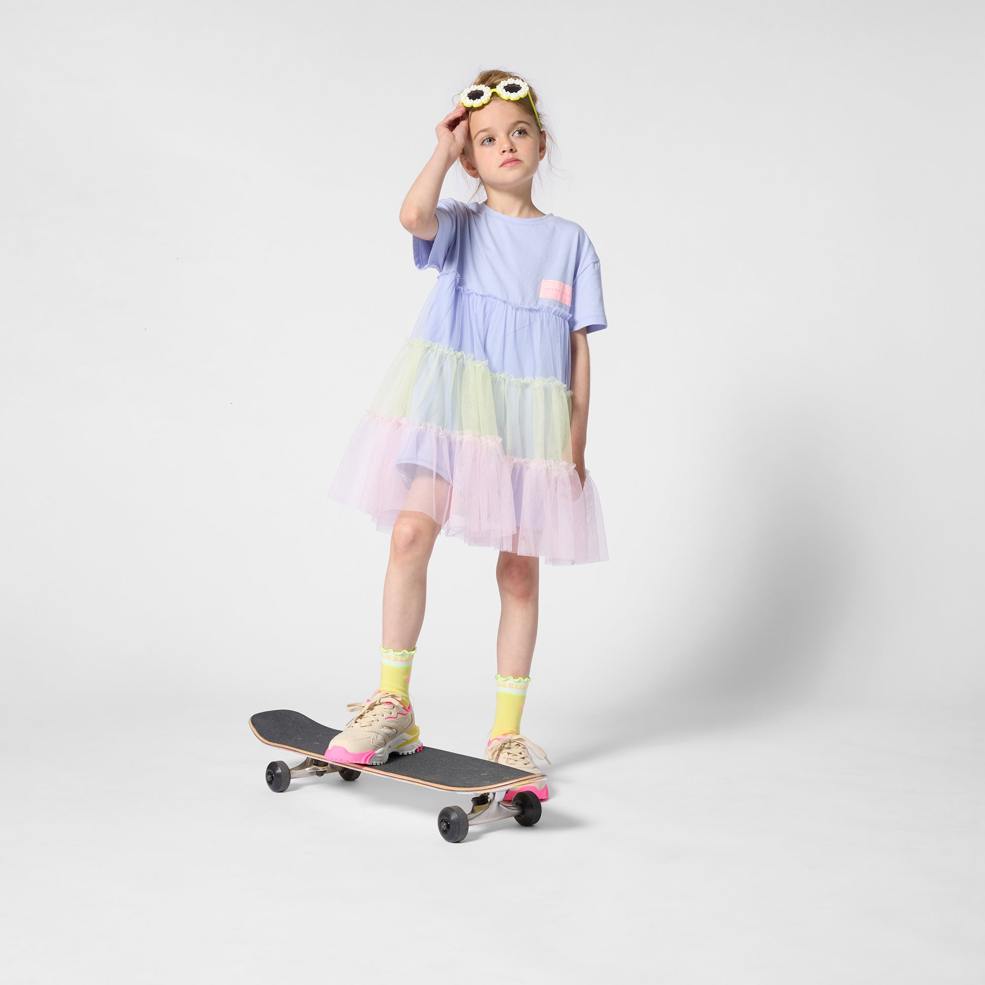 Girls Lavender Tulle Dress