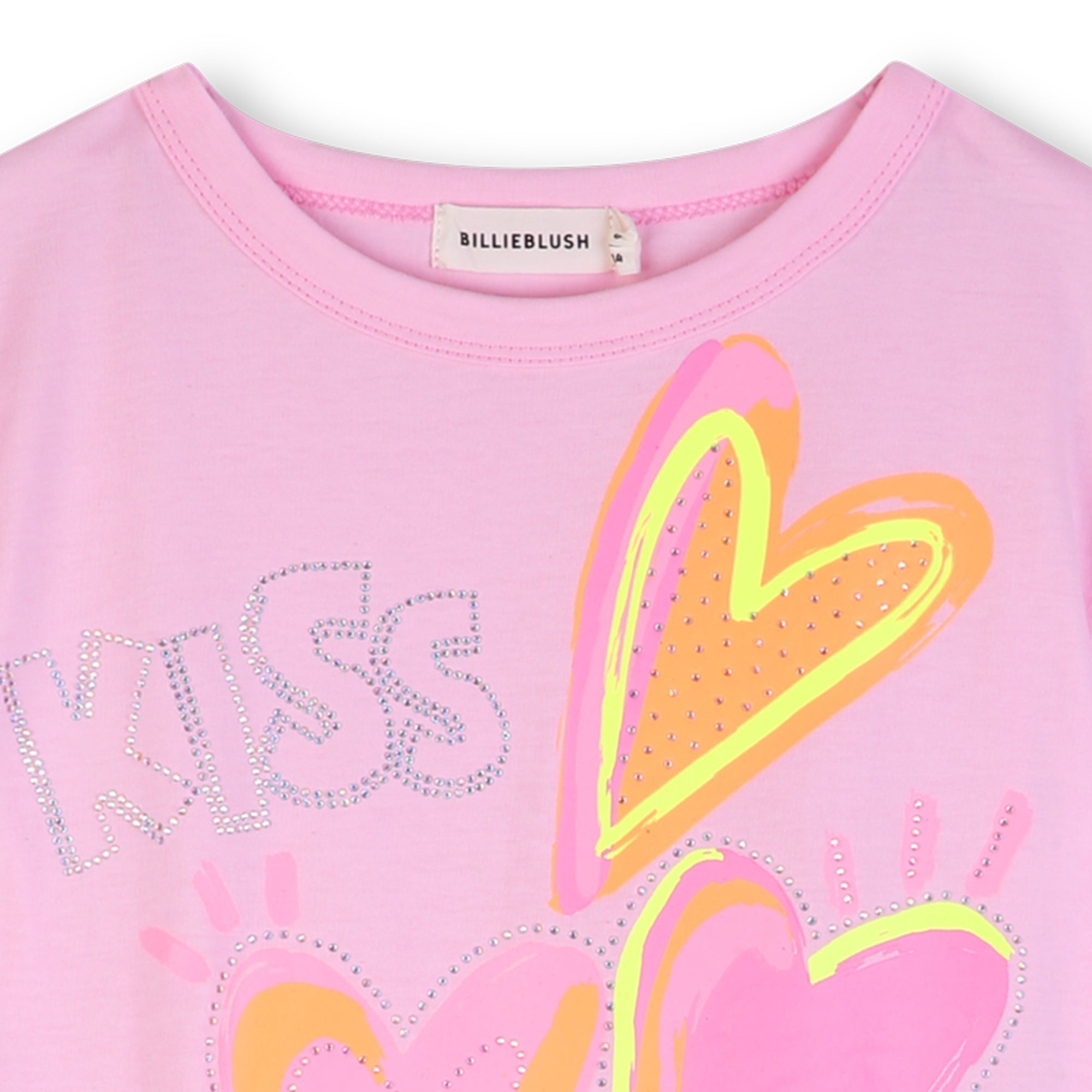 Girls Pink Printed Cotton Dress