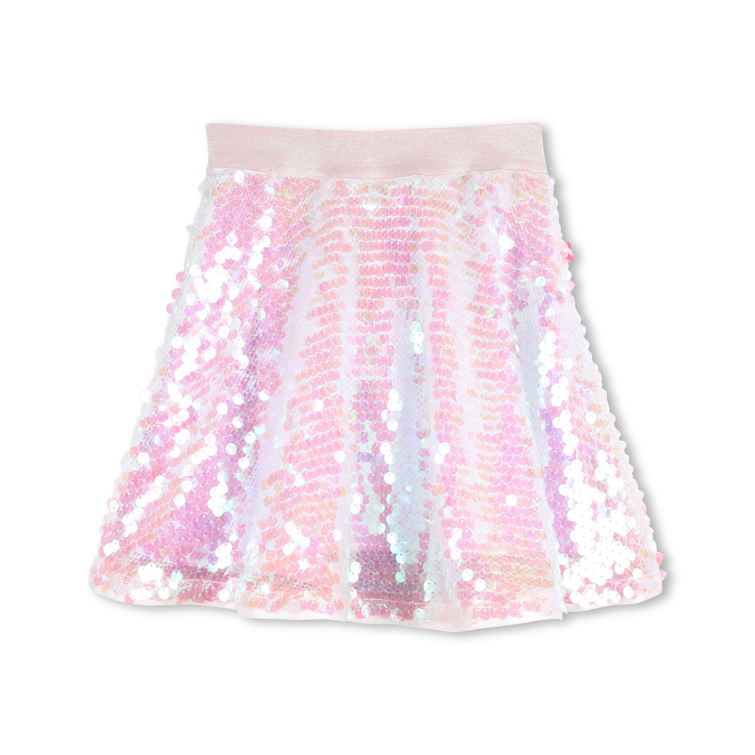 Girls Light Pink Sequin Skirt