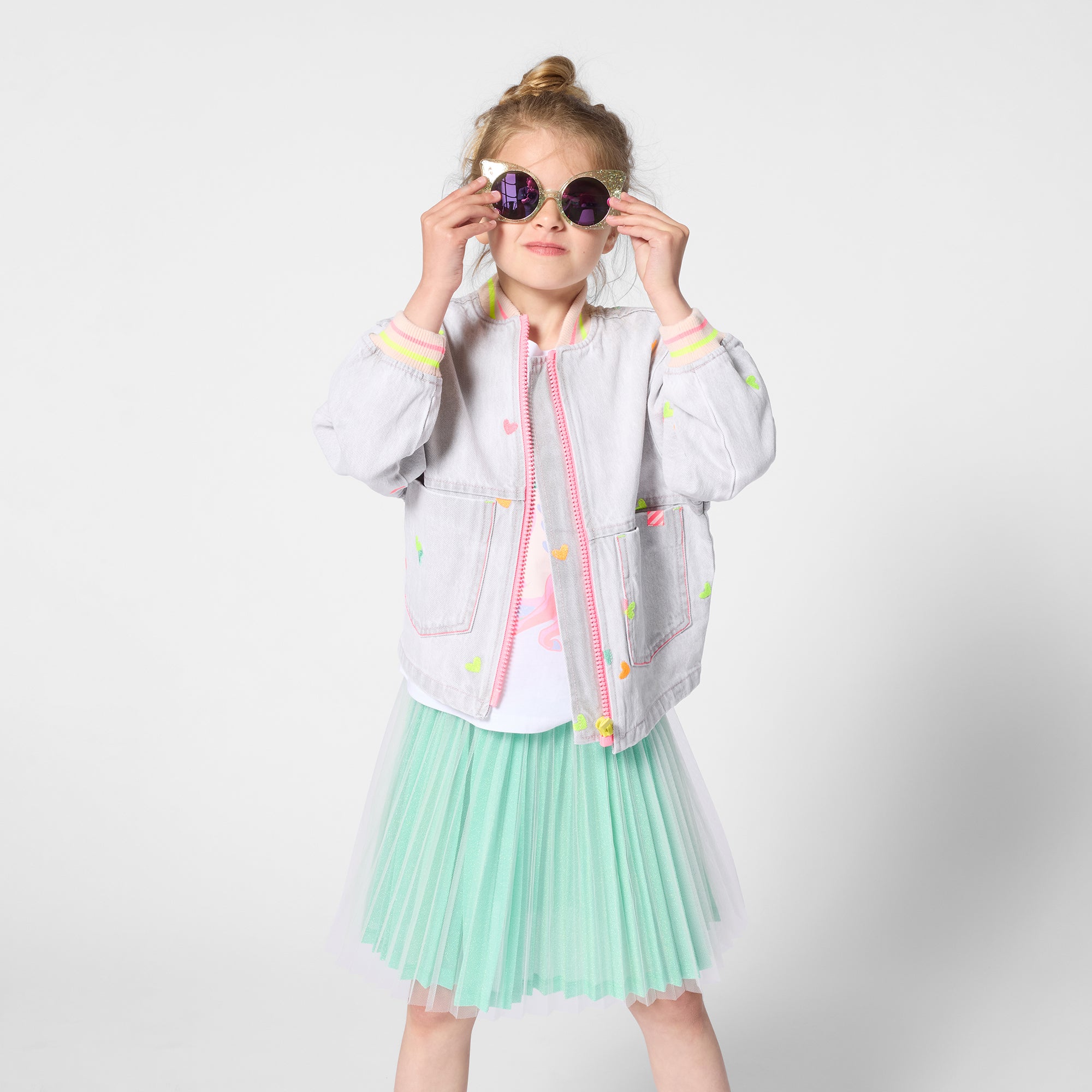 Girls Light Green Tulle Skirt