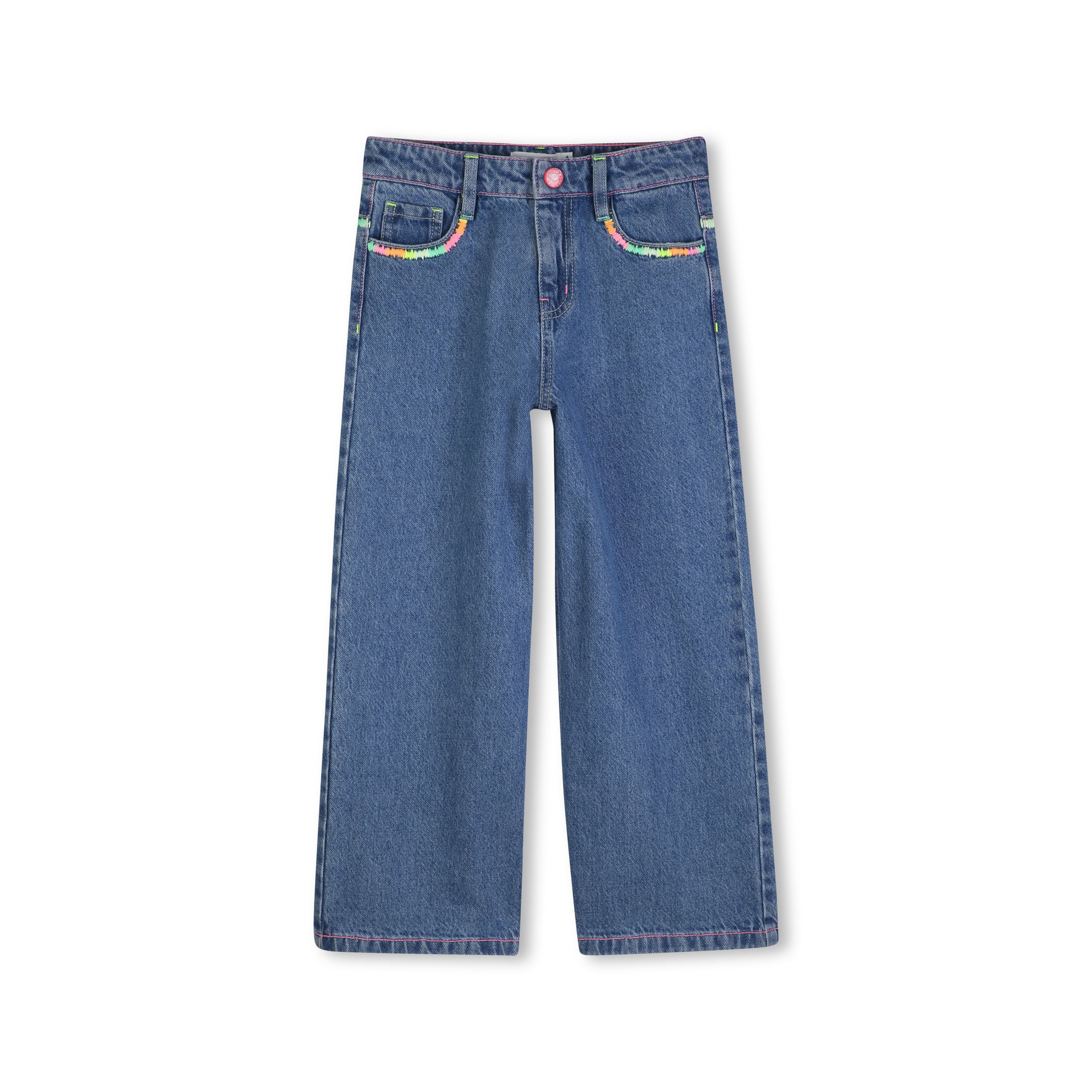 Girls Blue Denim Trousers