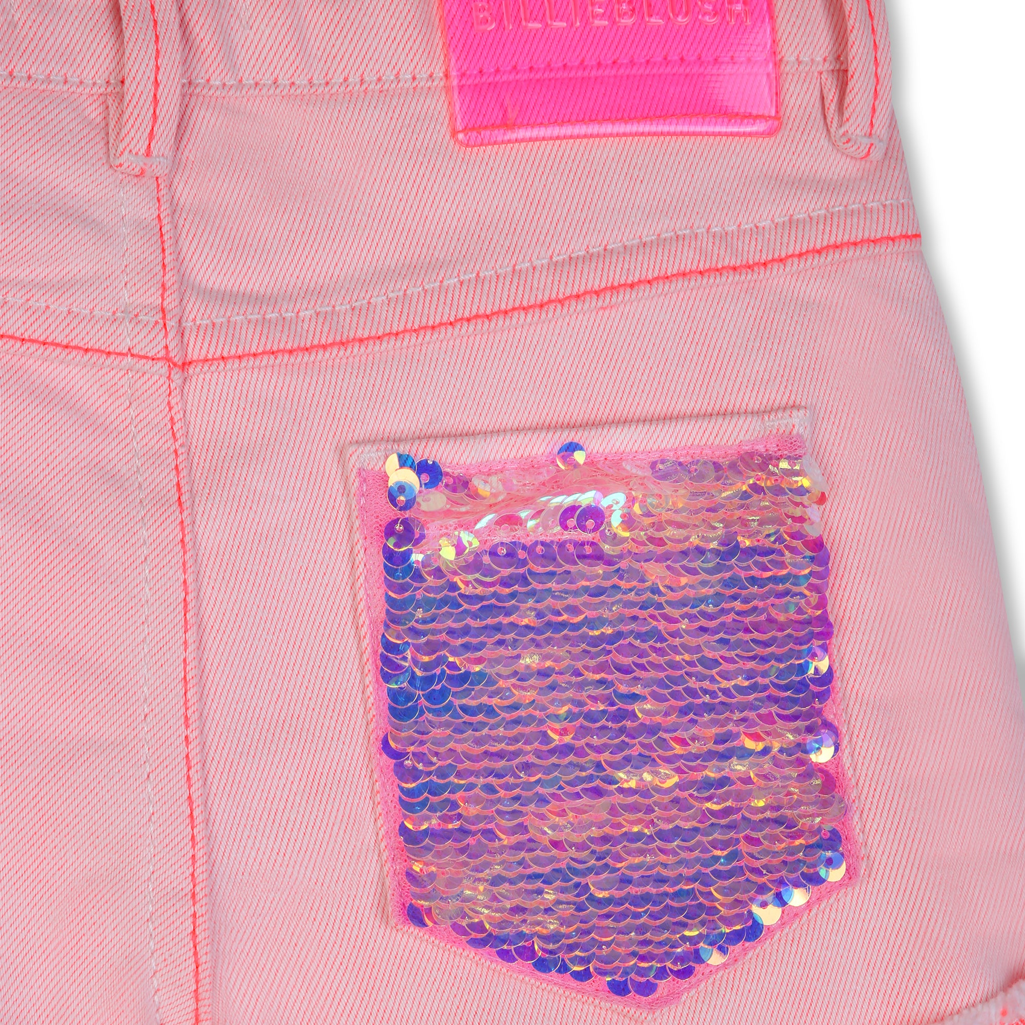 Girls Pink Cotton Shorts
