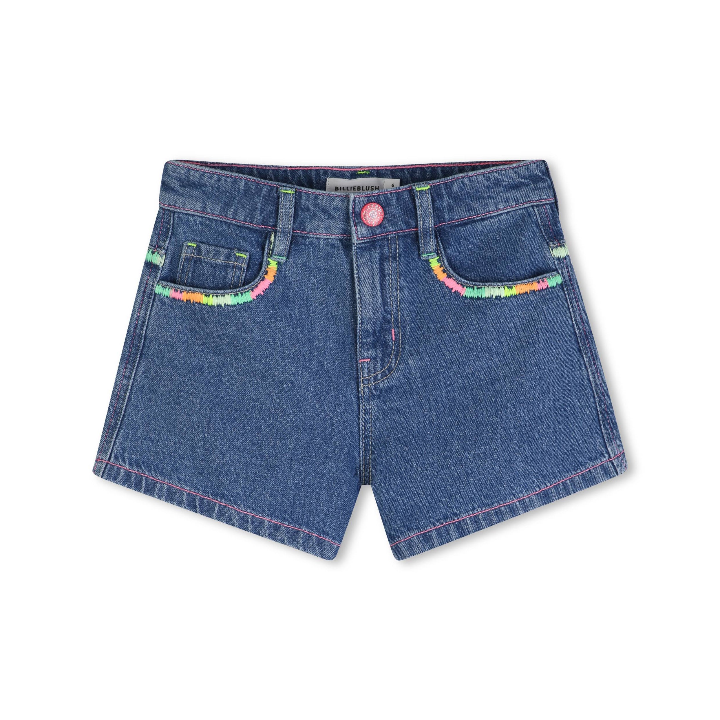 Girls Blue Denim Shorts