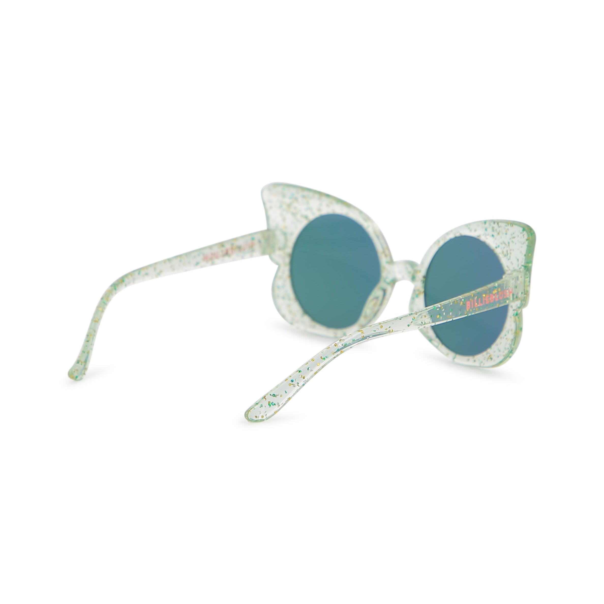 Girls Glitter Green Butterfly Sunglasses(UV400)