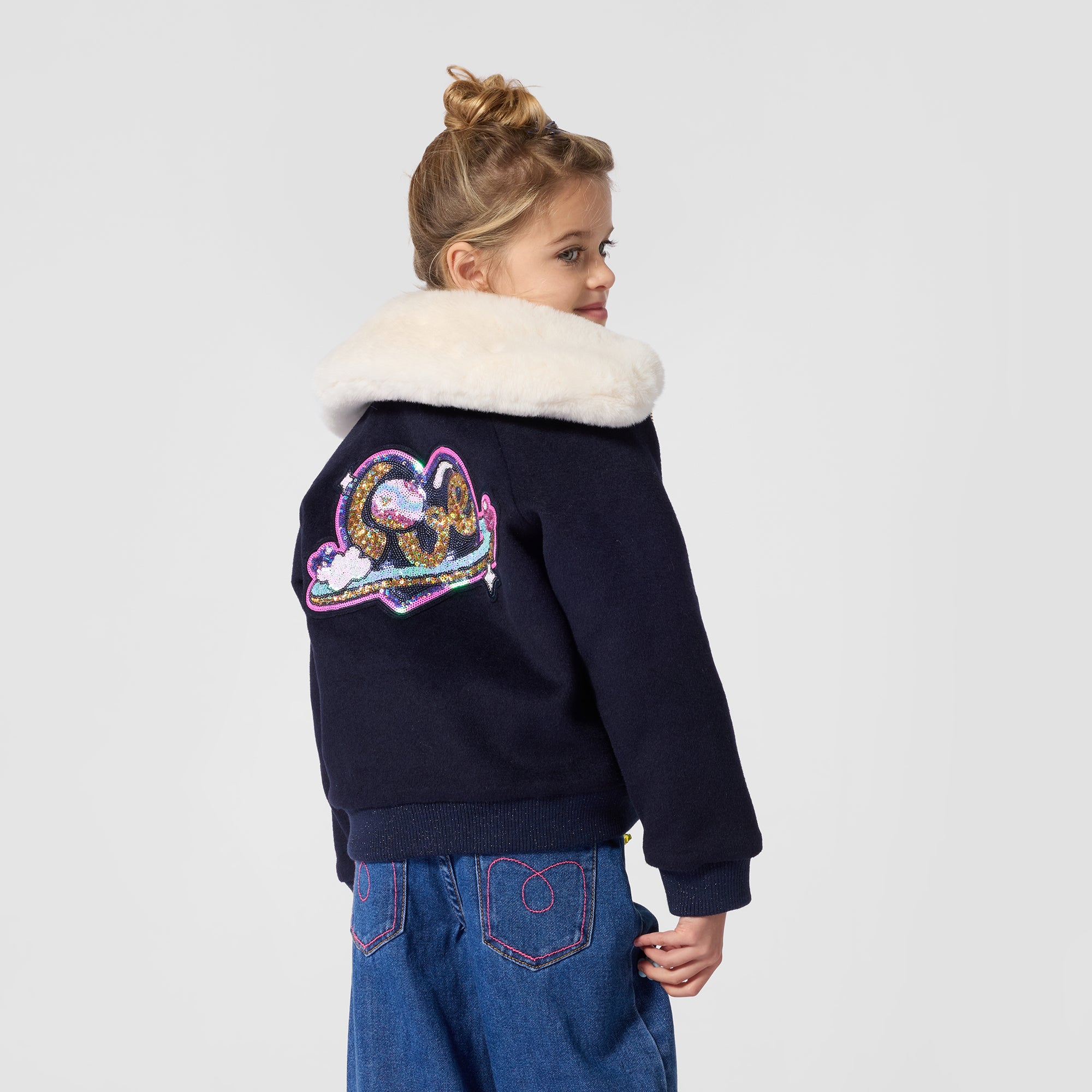 Girls Blue Denim Trousers