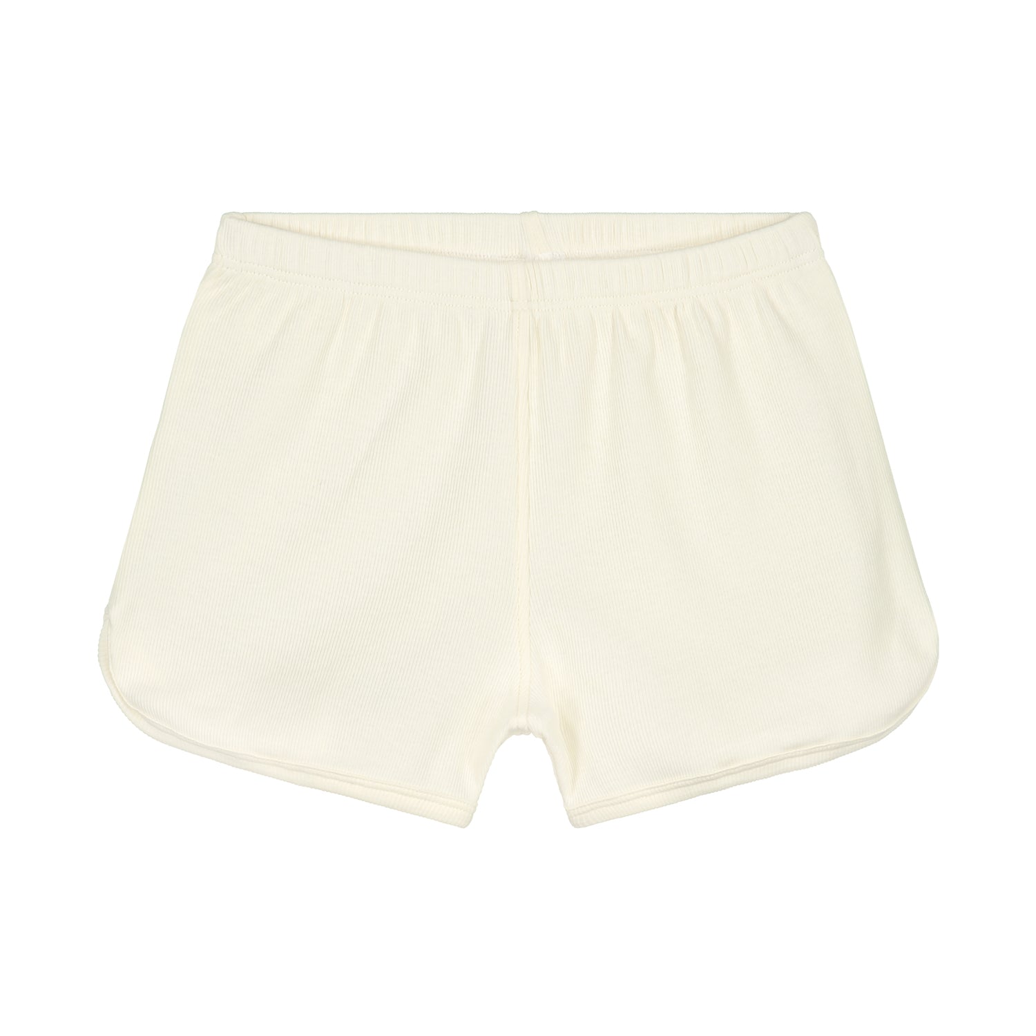 Boys & Girls White Cotton Shorts