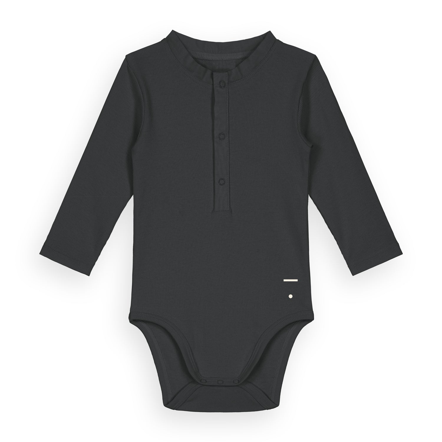 Baby Boys & Girls Black Cotton Babysuit