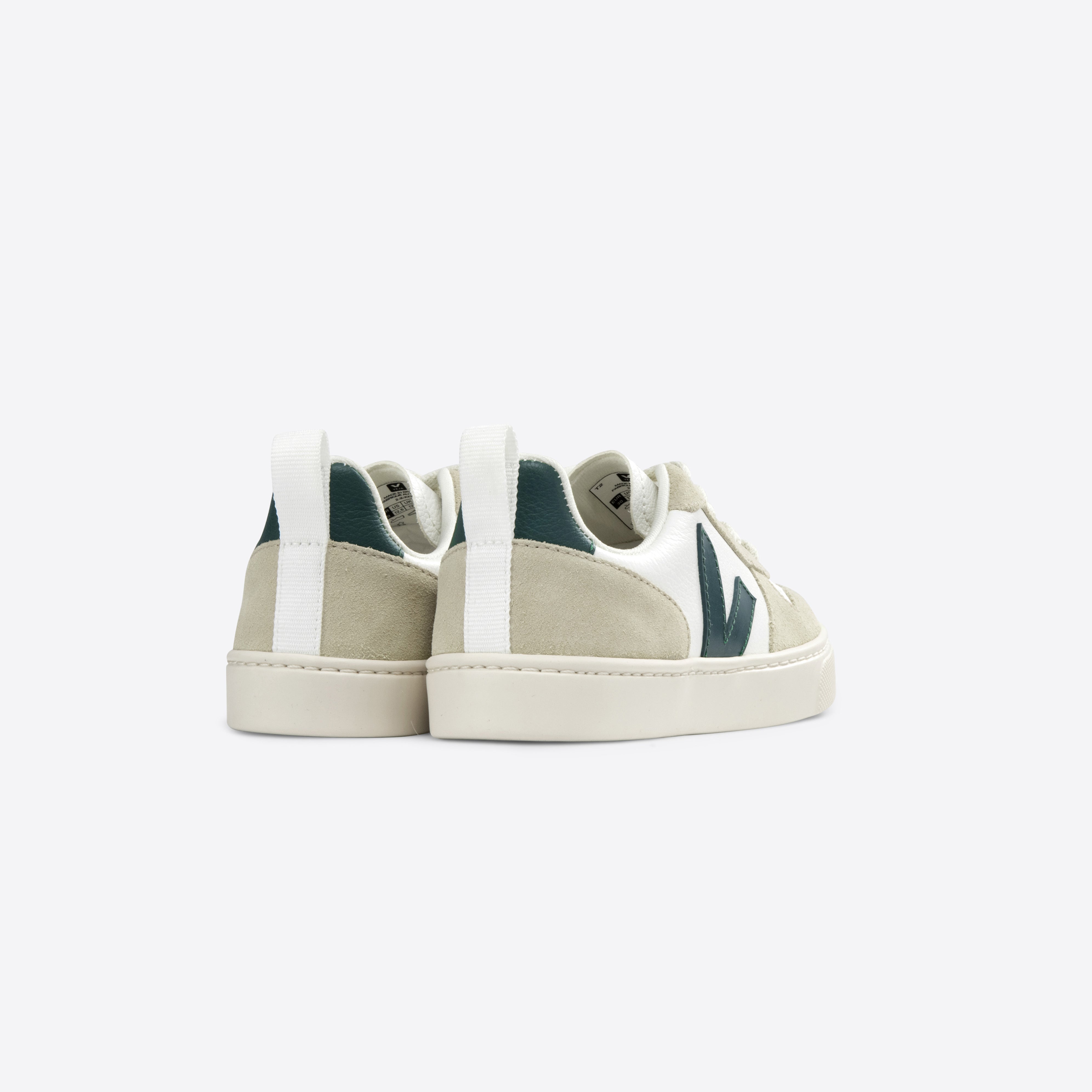 Boys & Girls White "SMALL V-10 L" Shoes
