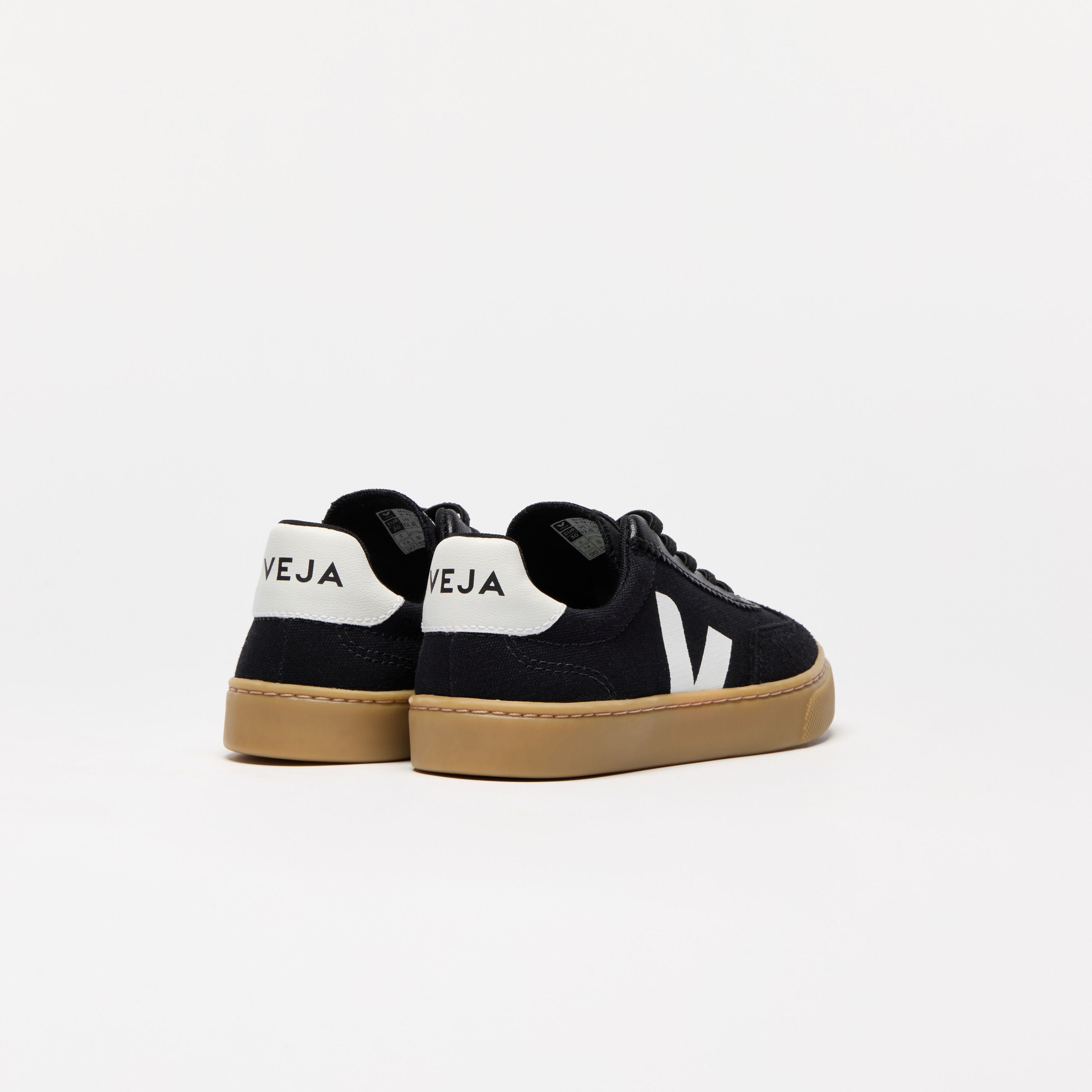 Boys & Girls Black"Small Volley"Shoes