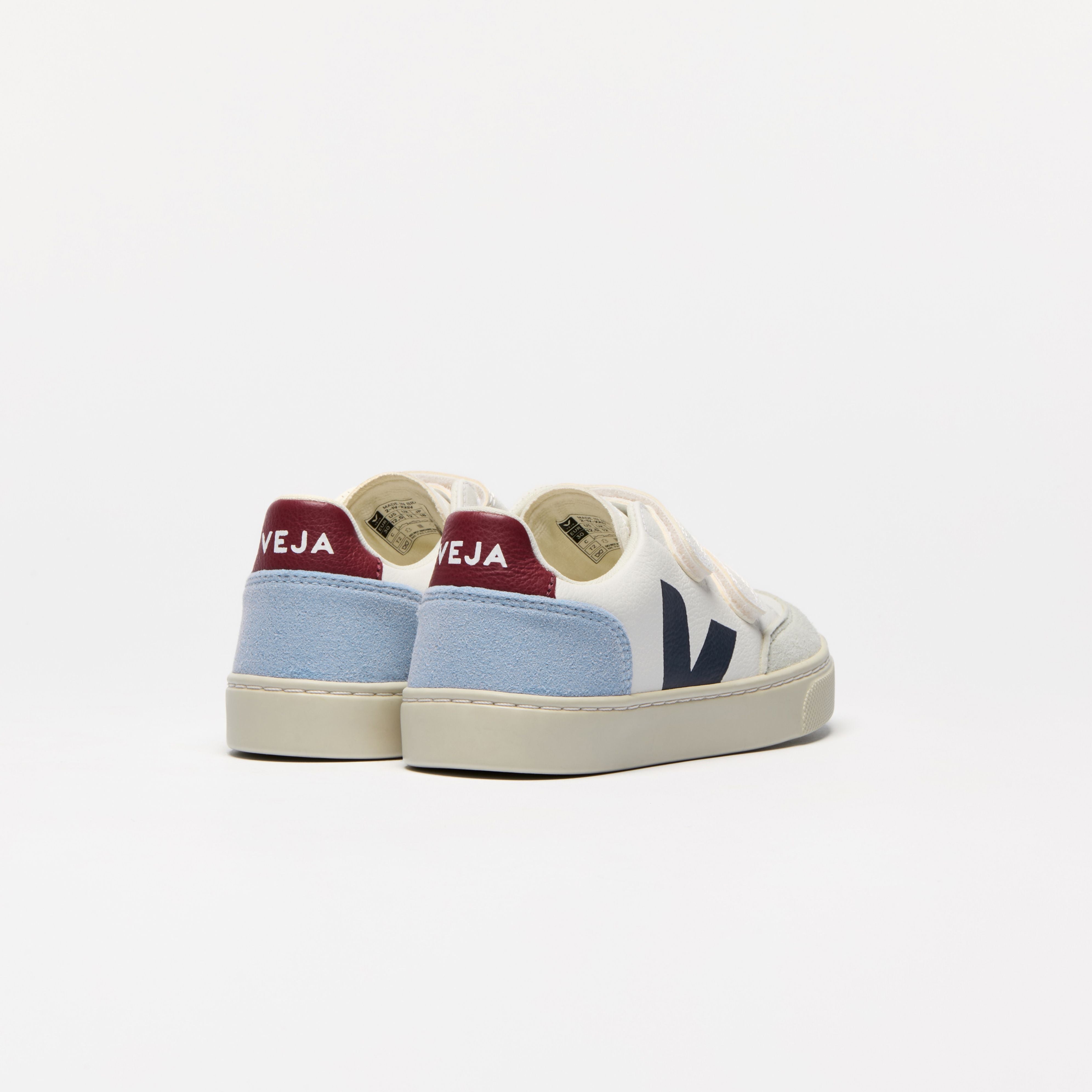 Boys & Girls White"Small V-12"Shoes