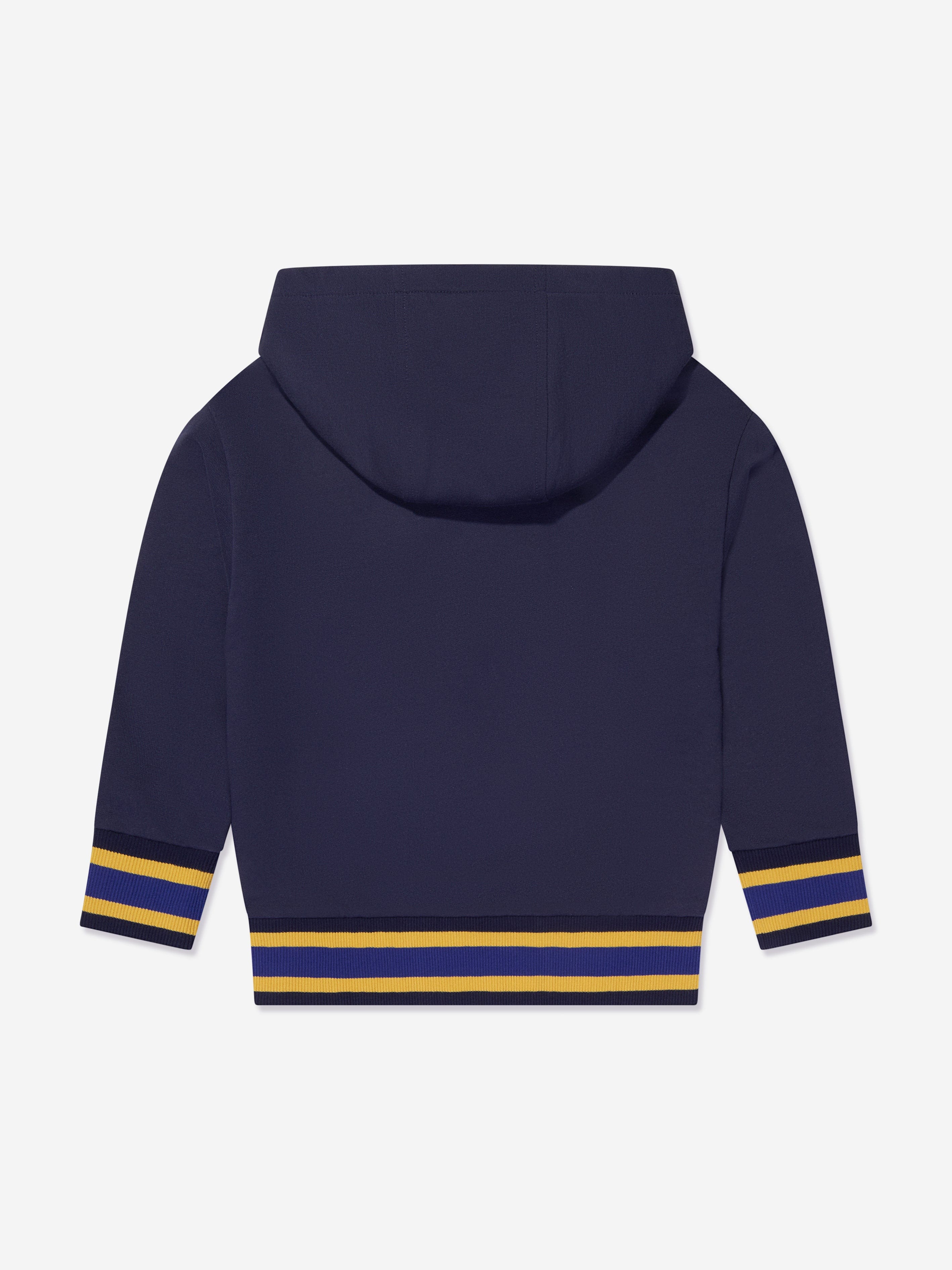 Versace Boys Medusa Logo Hoodie in Navy - Main Image