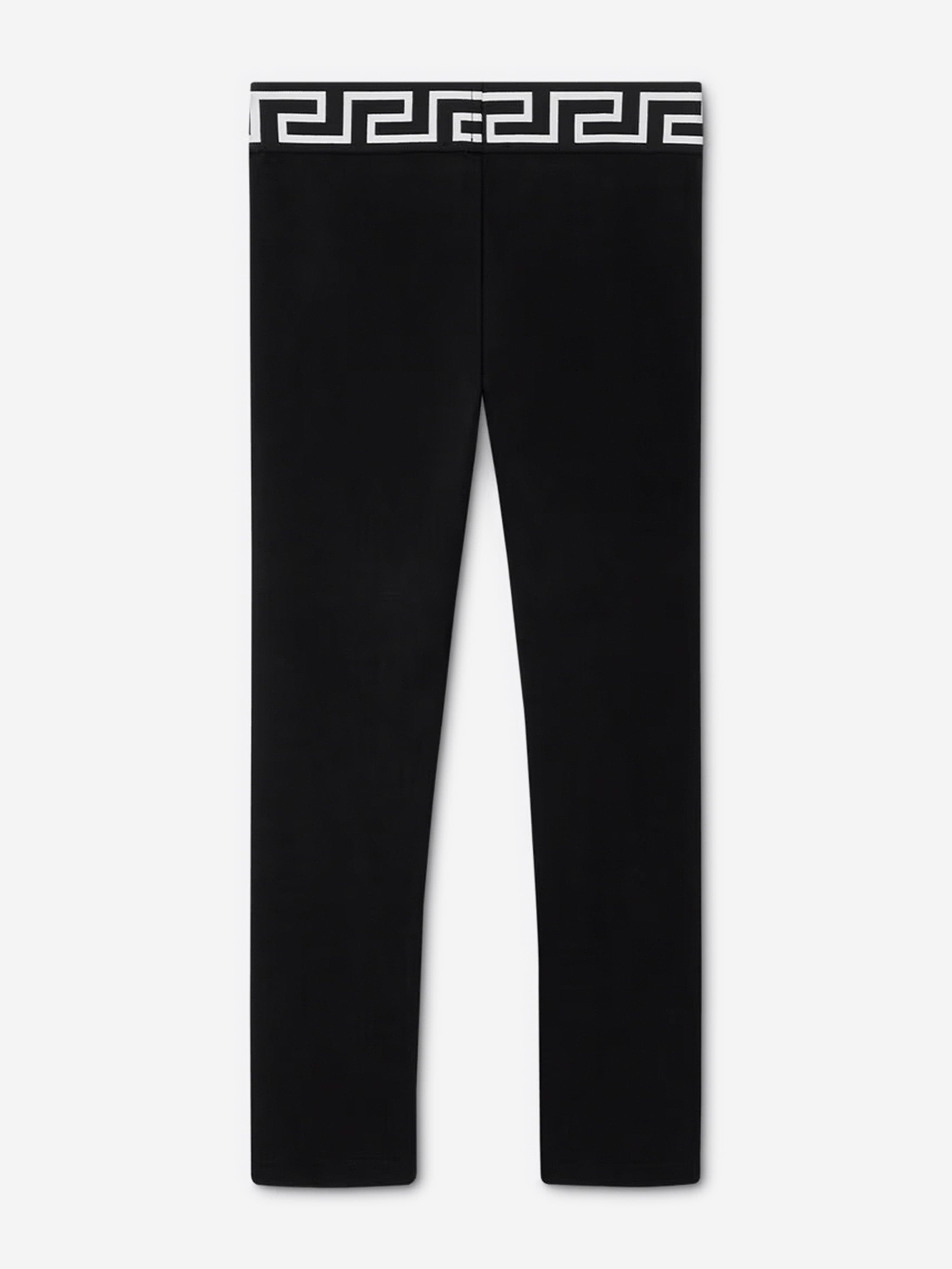 Versace Girls Medusa Logo Leggings in Black