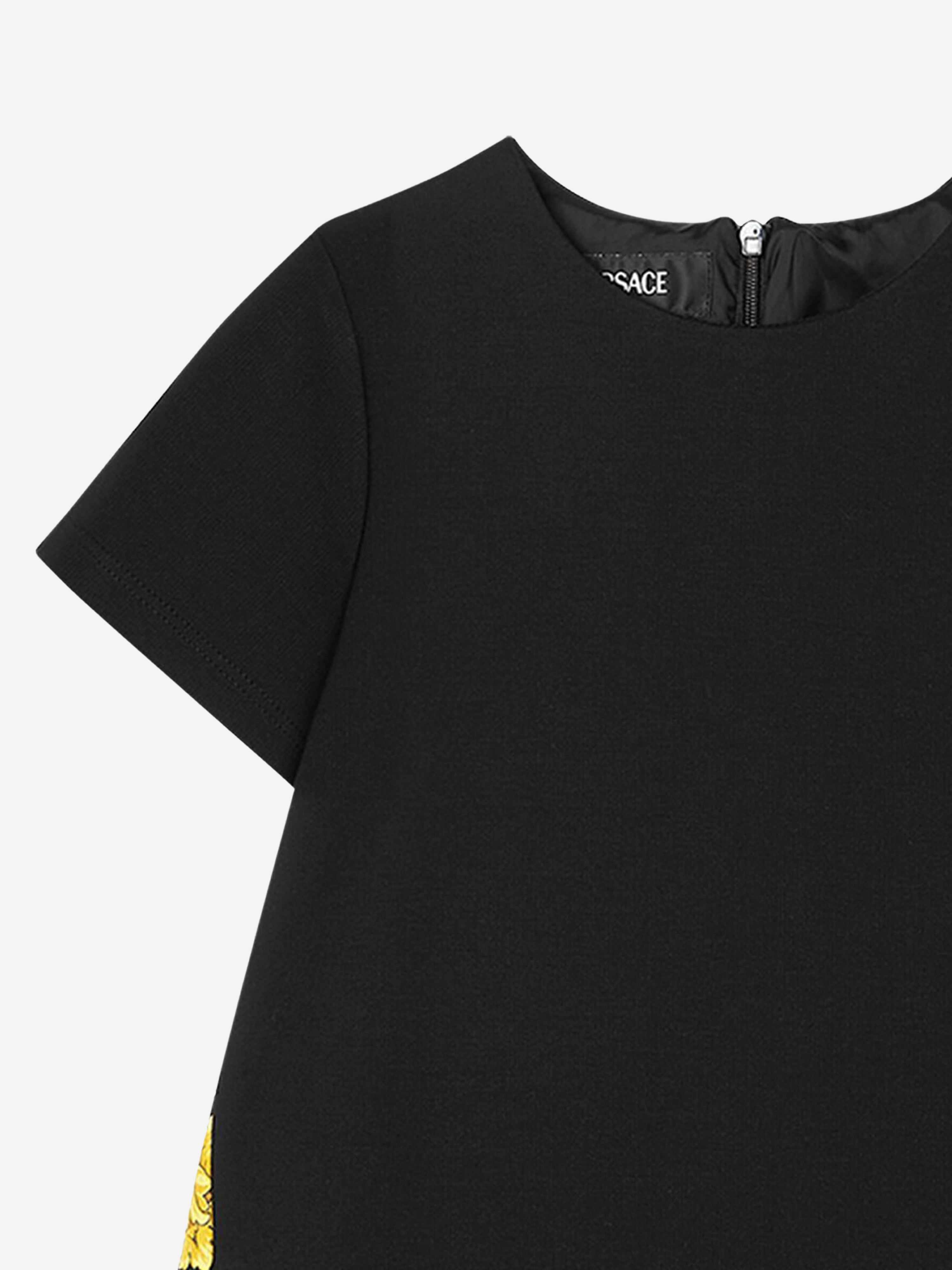 Versace Girls Barocco Punto Milano Dress in Black