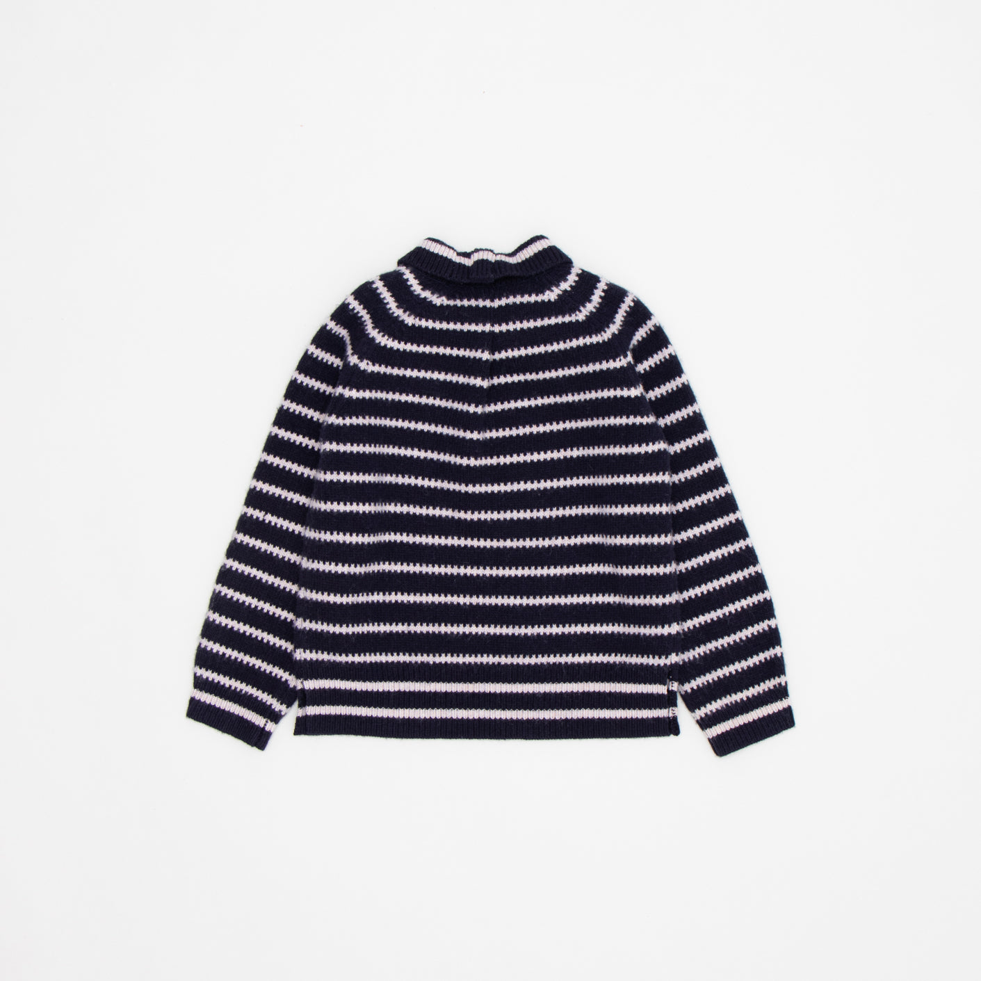 Boys & Girls Navy Stripes Wool Sweater