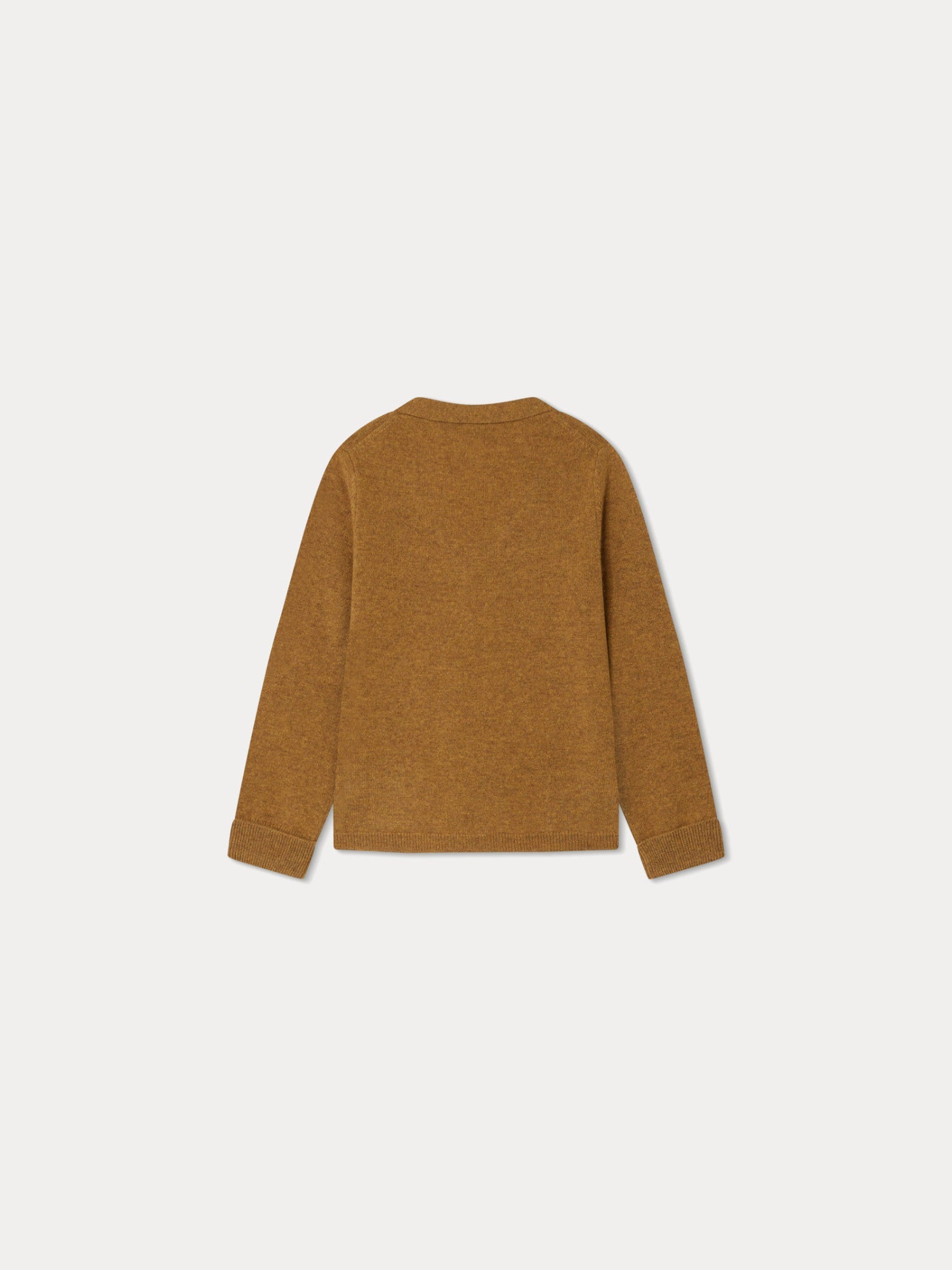 Boys Camel Cashmere Cardigan