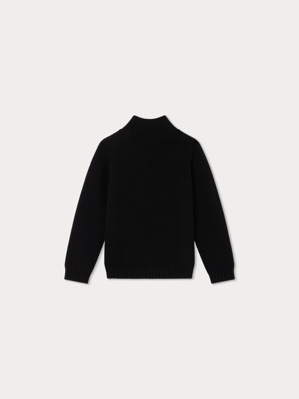 Boys Black Cashmere Sweater