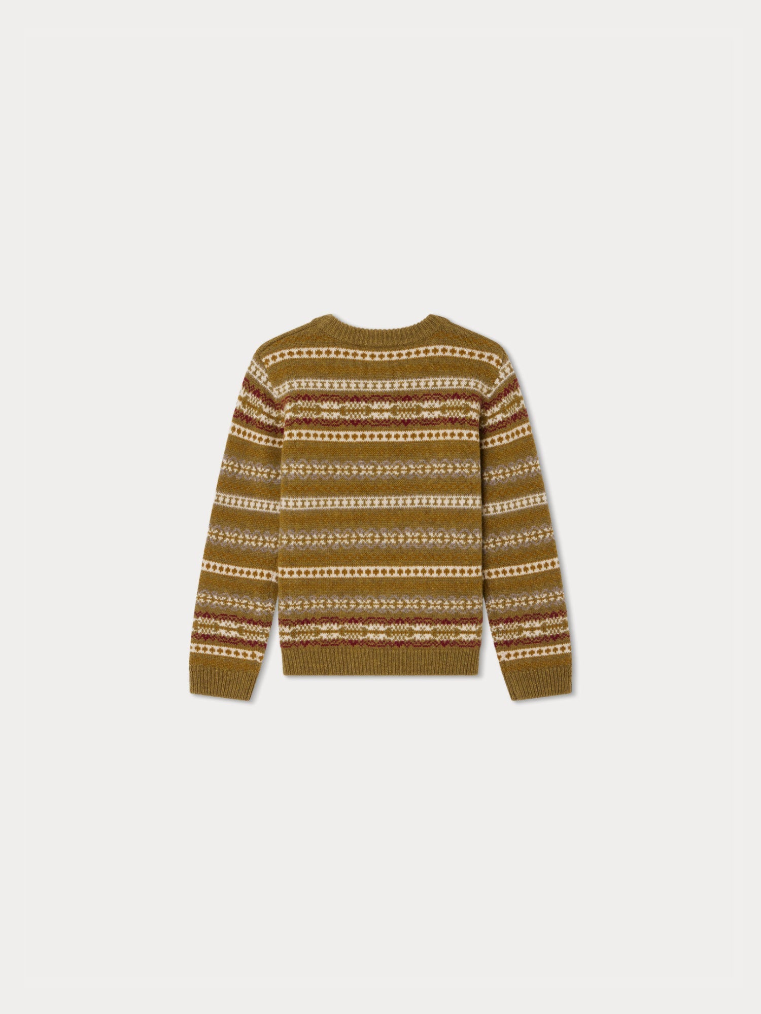 Boys Green Wool Sweater