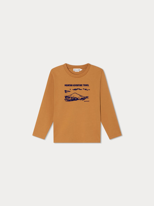 Boys Mustard Logo Cotton T-Shirt