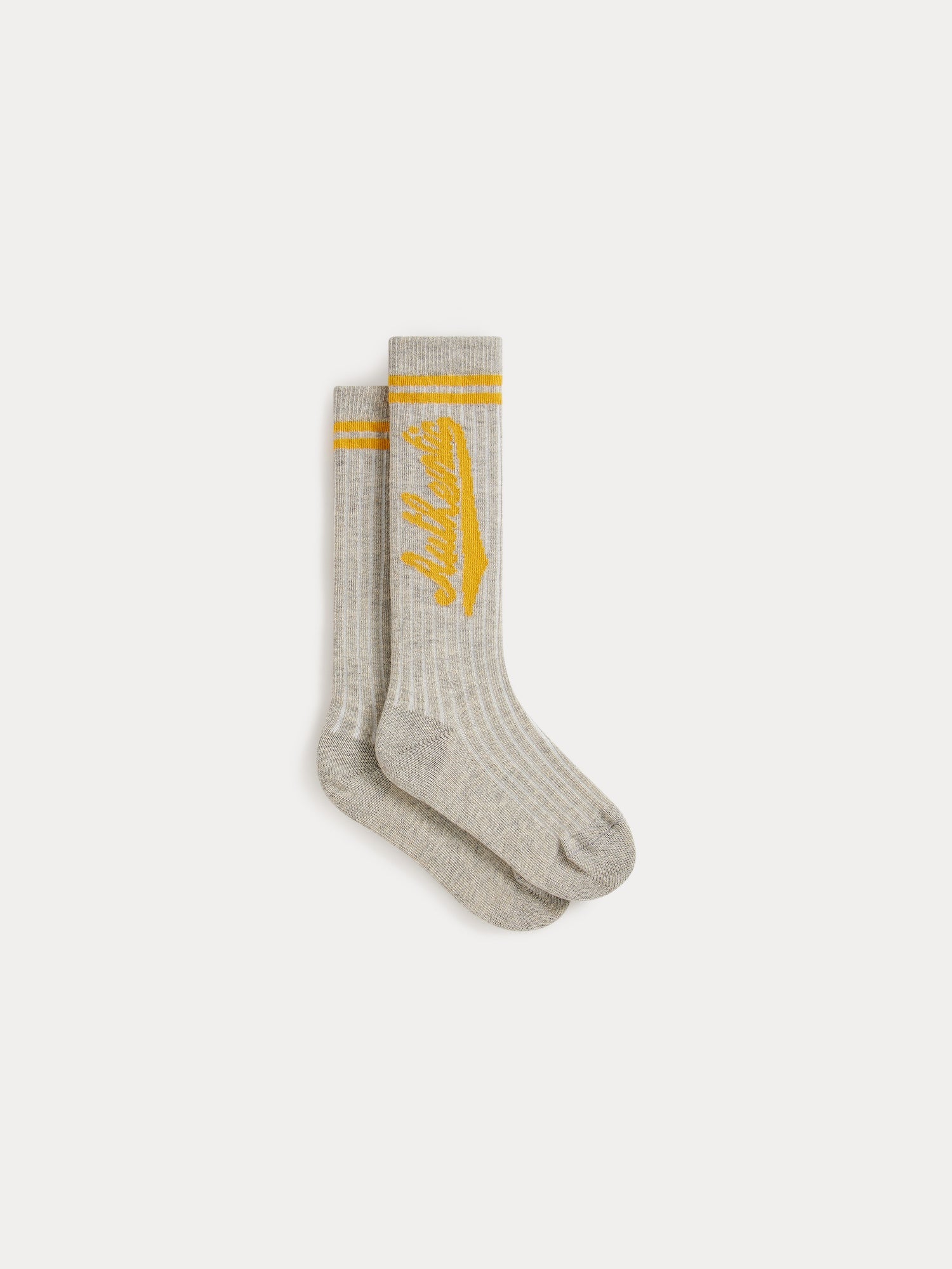 Boys & Girls Grey Logo Cotton Socks