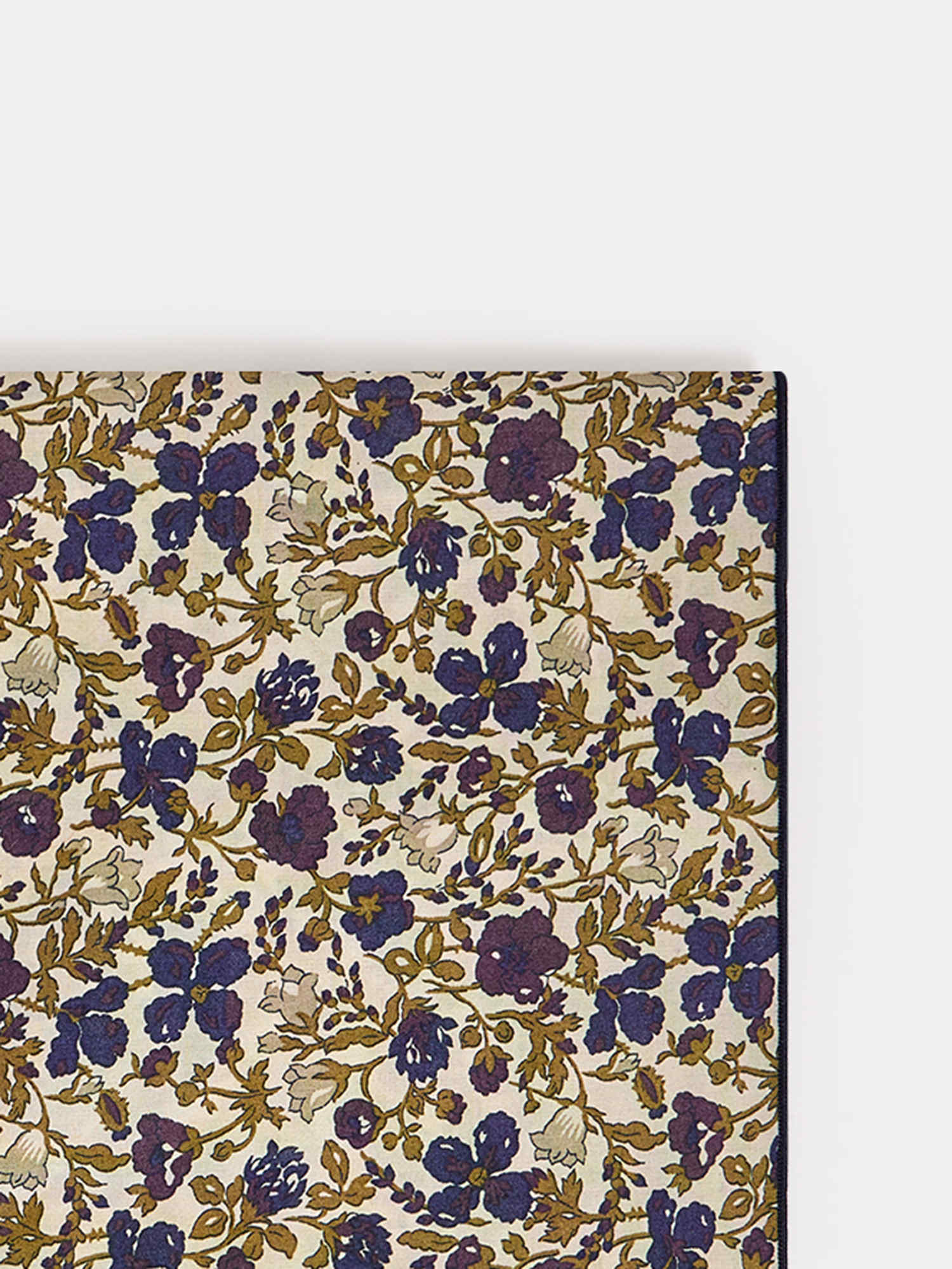 Girls Beige Floral Cotton Scarf