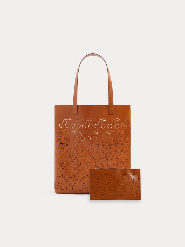 Girls Caramel Hollow Logo Handbag