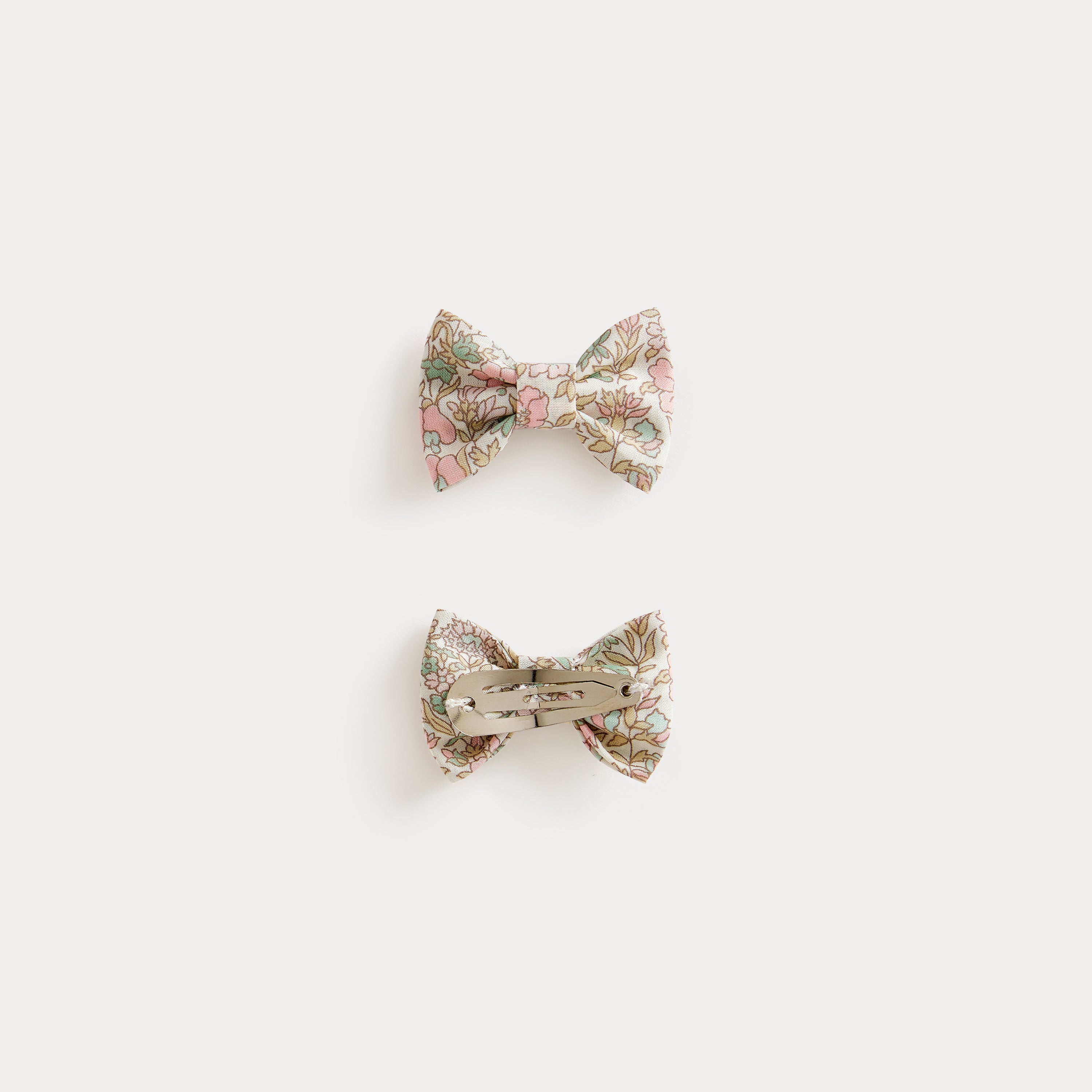 Girls Pink Floral Hair Clips