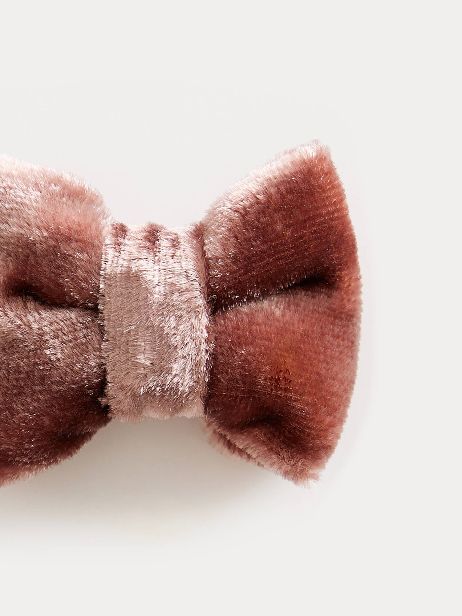 Girls Dark Pink Velvet Hair Clips