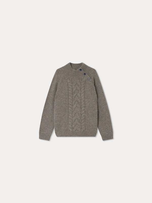 Girls Brown Cashmere Sweater