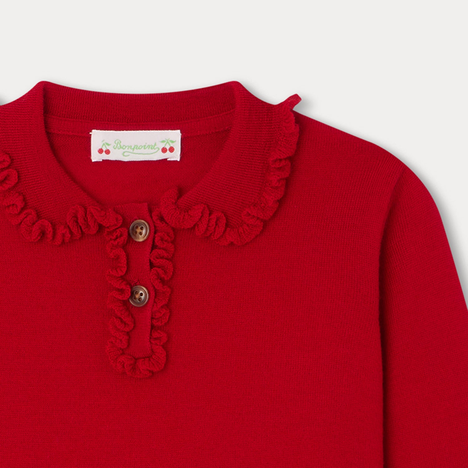 Girls Red Wool Sweater
