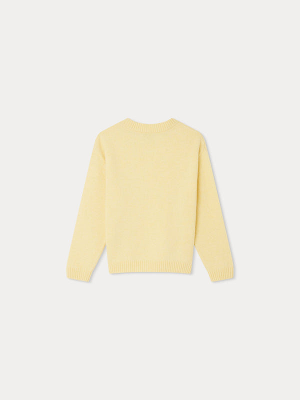 Girls Yellow Wool Sweater