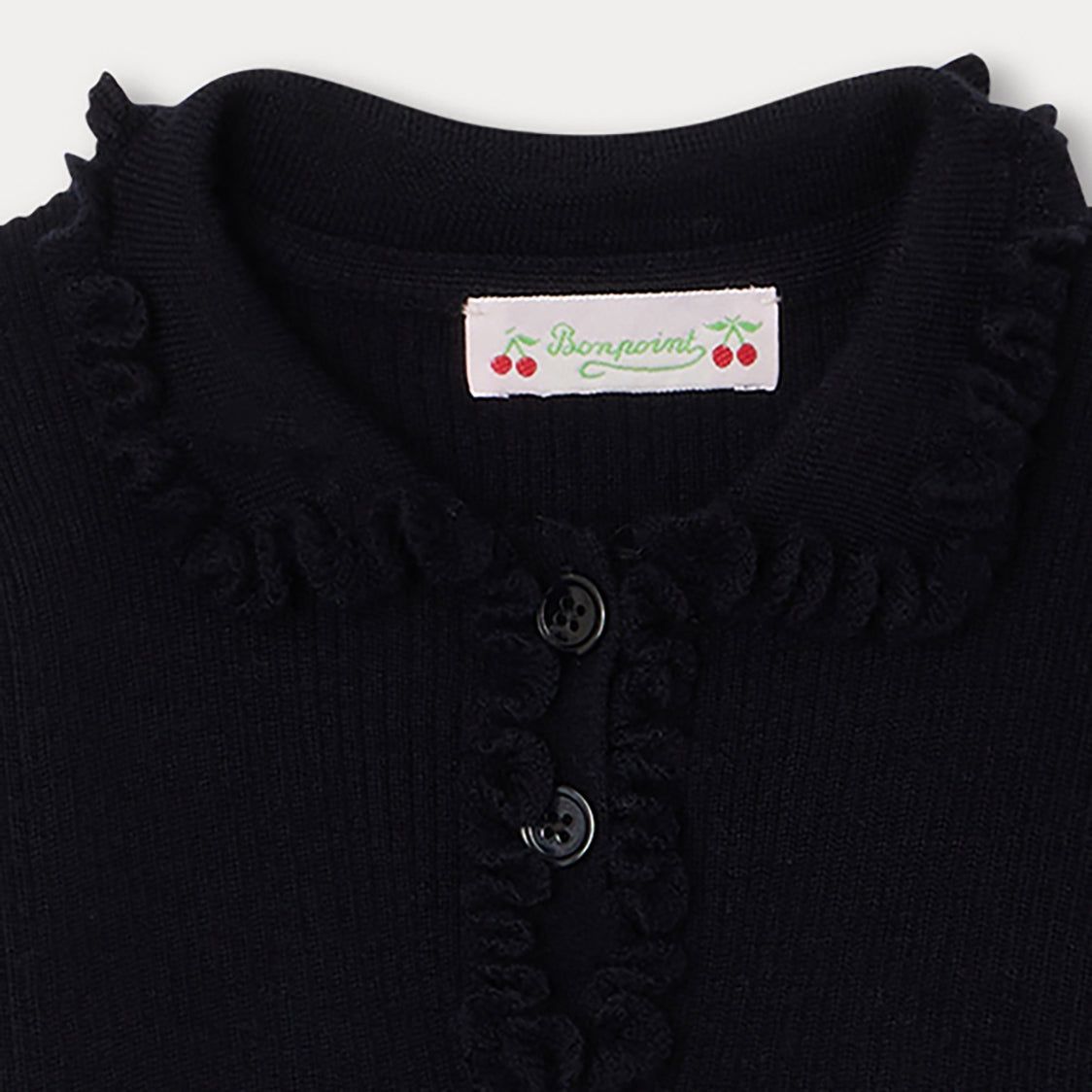Girls Navy Wool Sweater