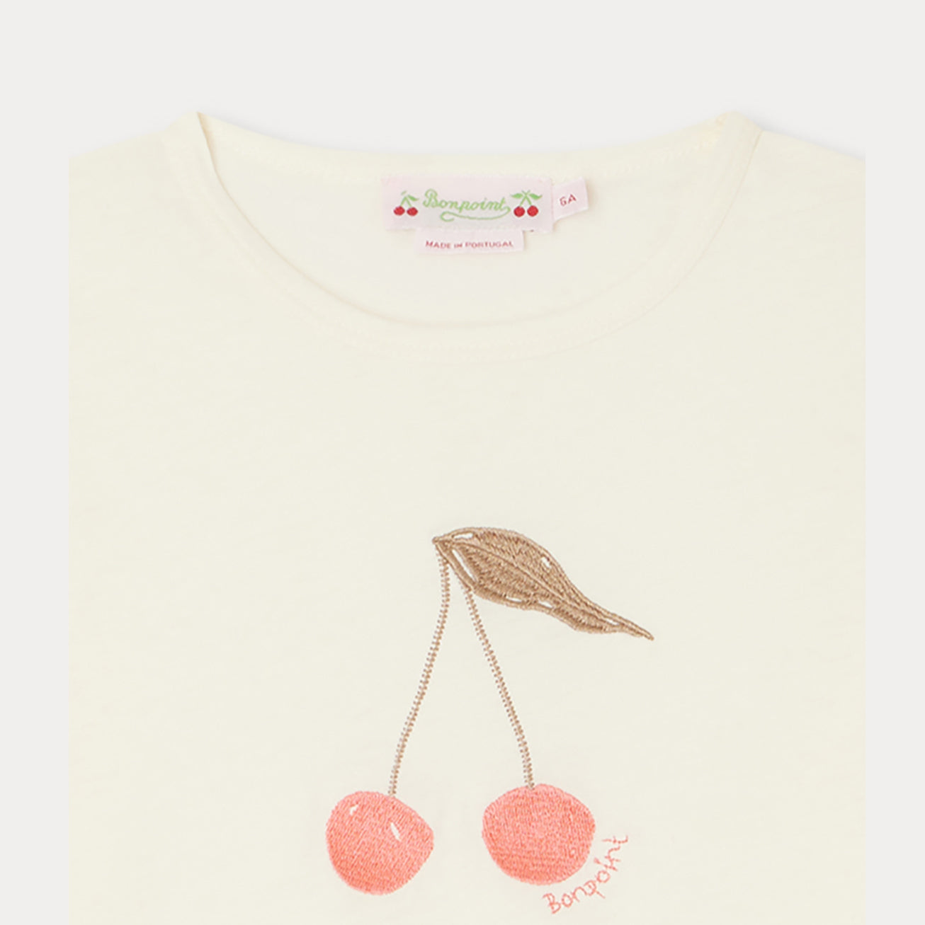 Girls White Logo Cotton T-Shirt