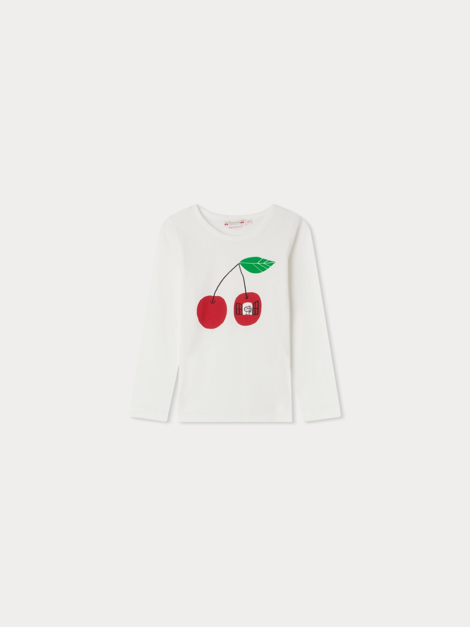 Girls White Logo Cotton T-Shirt