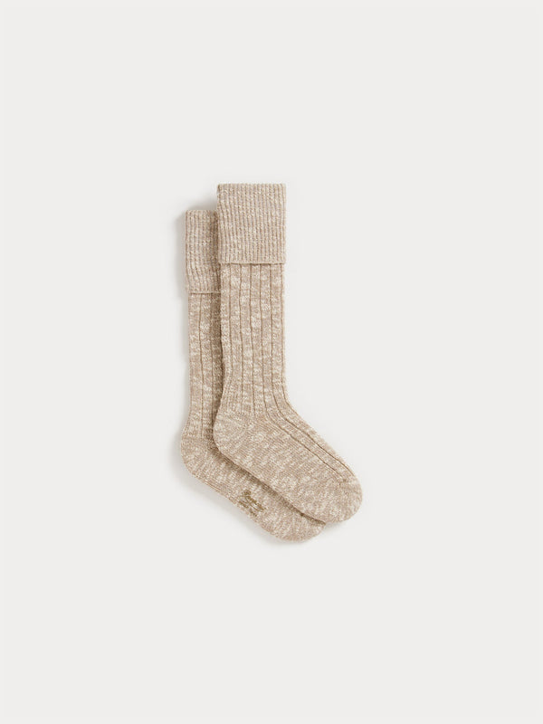 Girls Grey Logo Cotton Socks