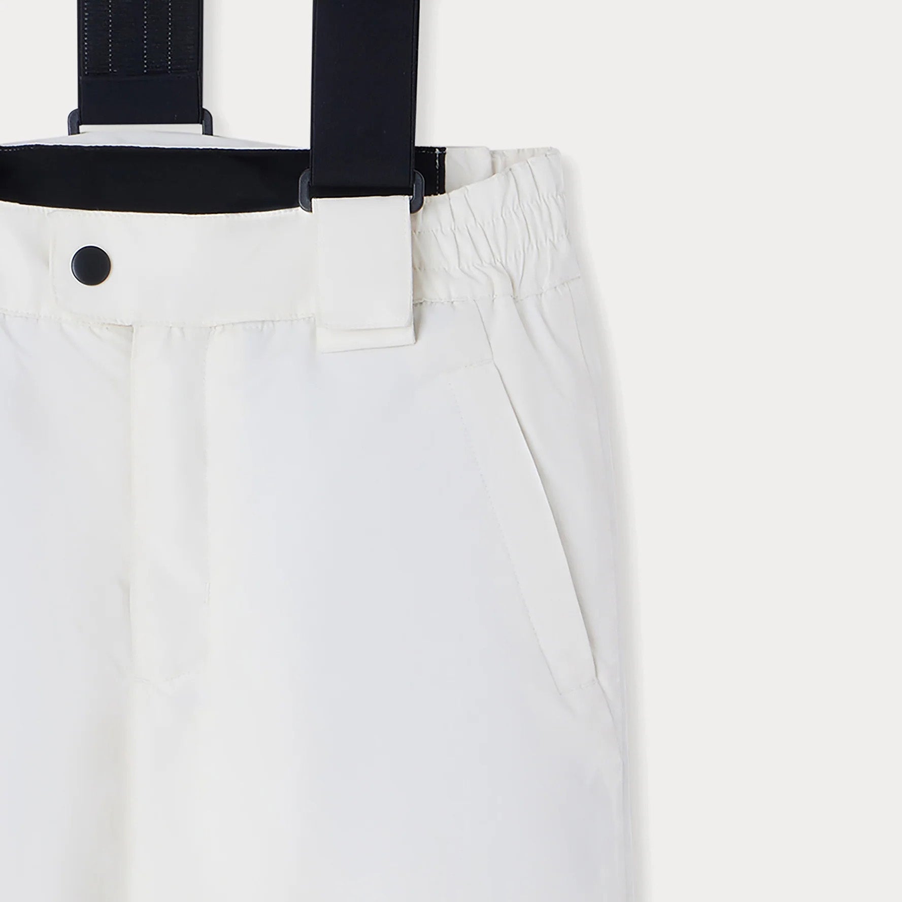 Boys & Girls White Padded Snow Trousers