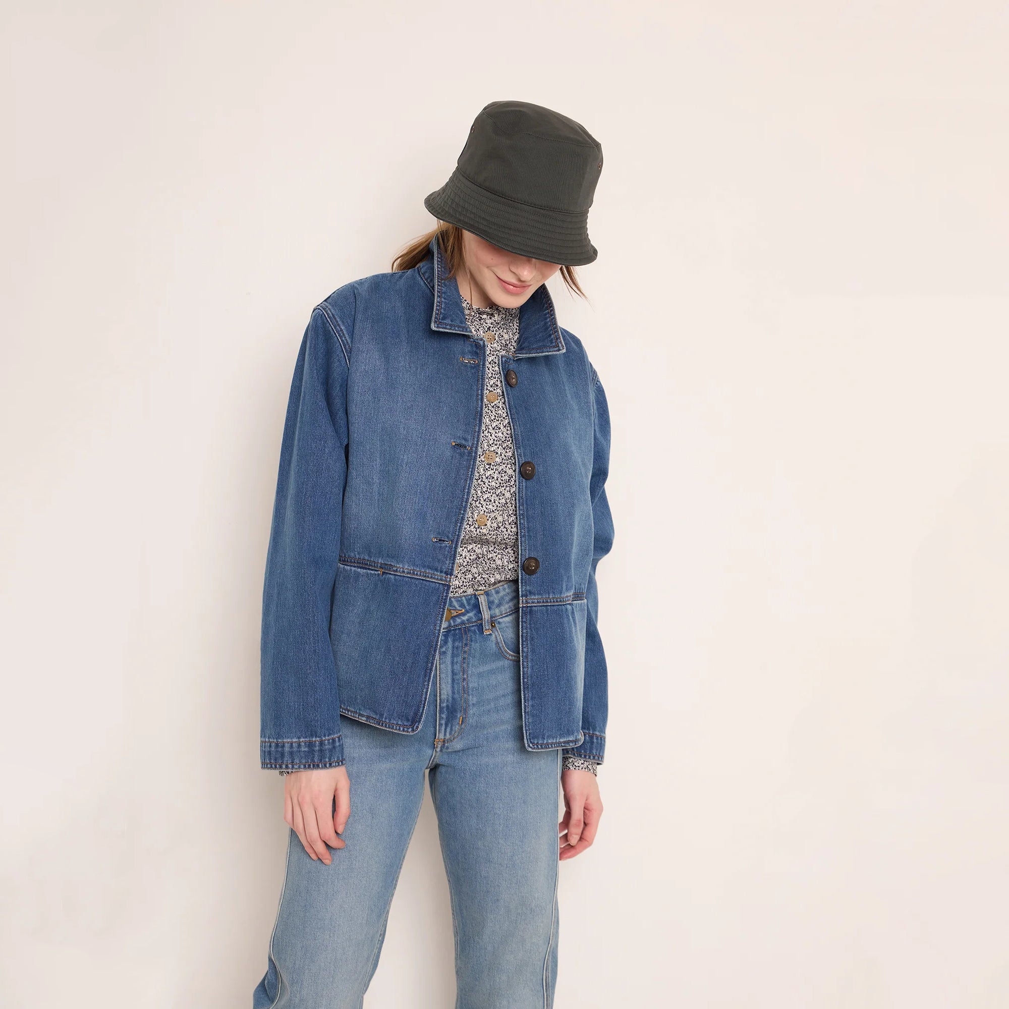 Girls Blue Denim Coat