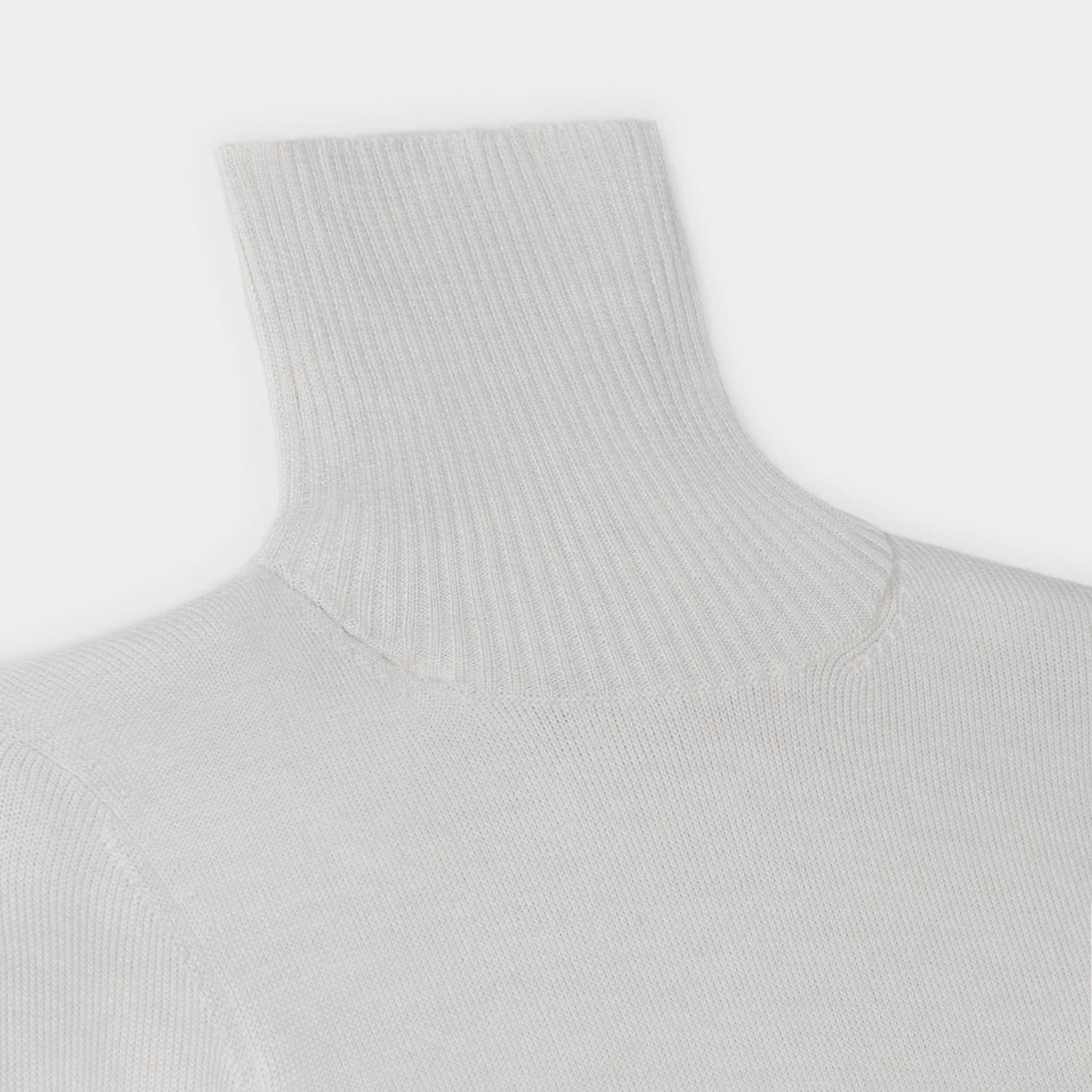 Girls White Wool Sweater