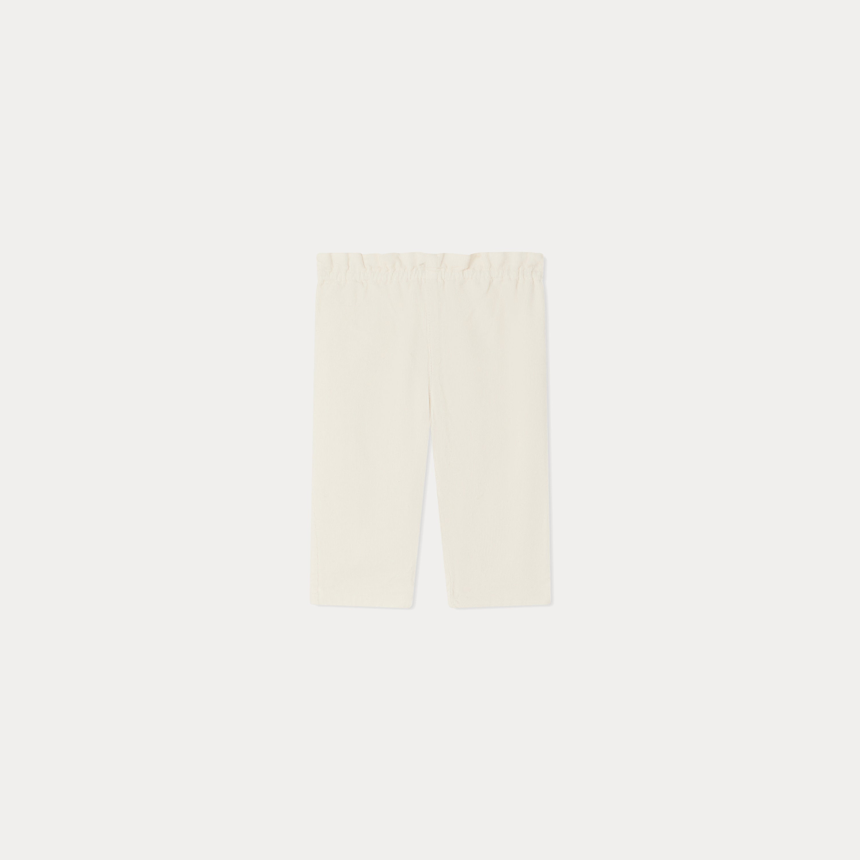 Baby Girls Ivory Cotton Trousers