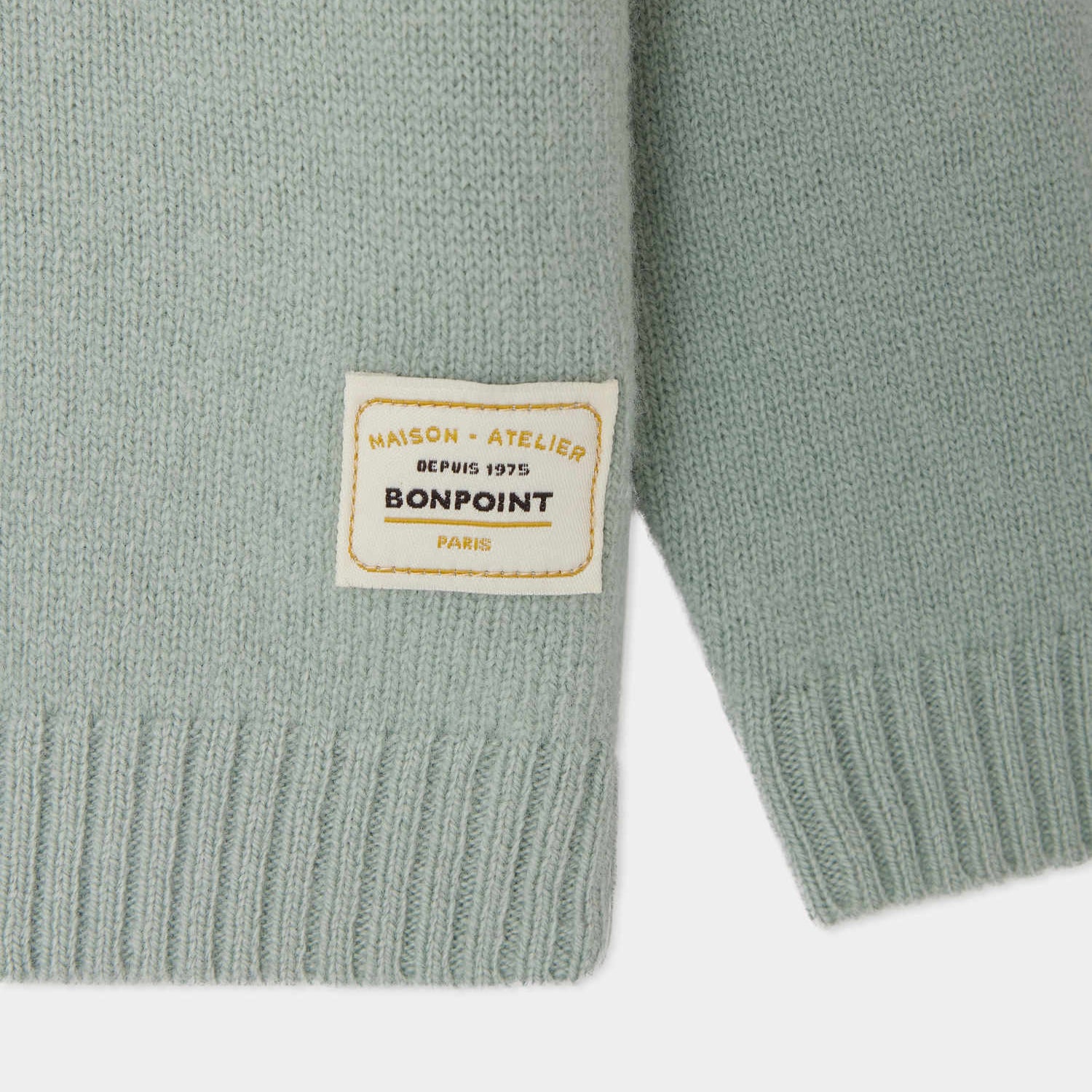 Boys Light Green Wool Sweater
