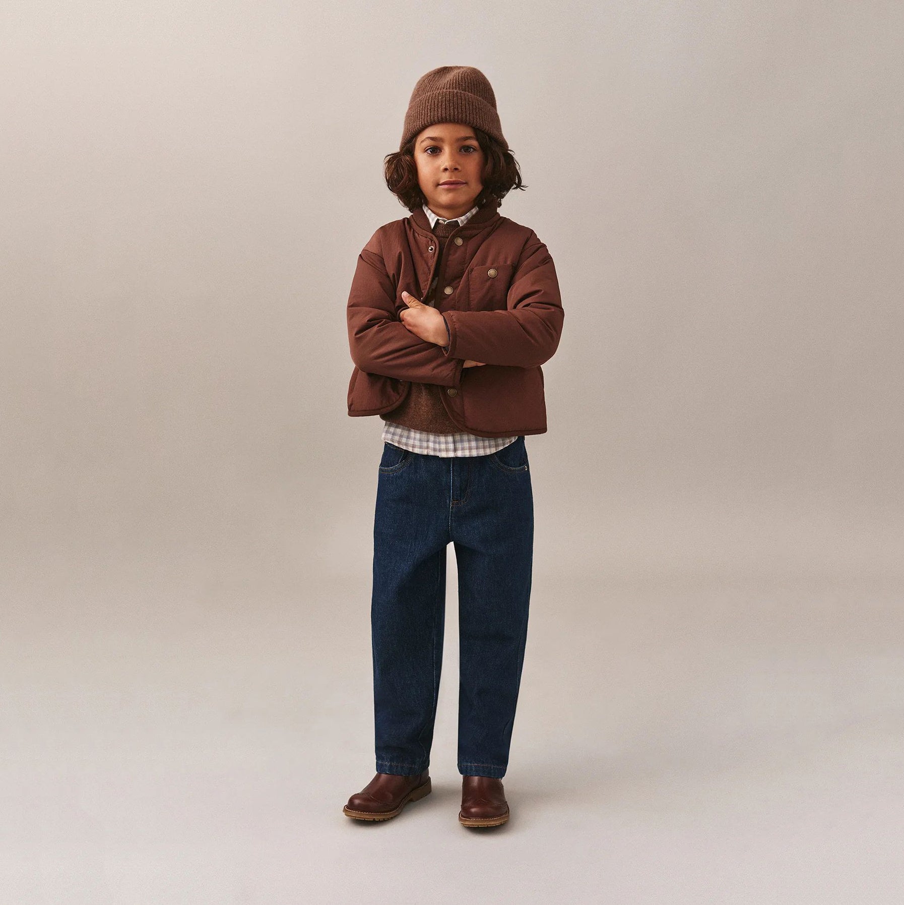 Boys Chocolate Reversible Jacket