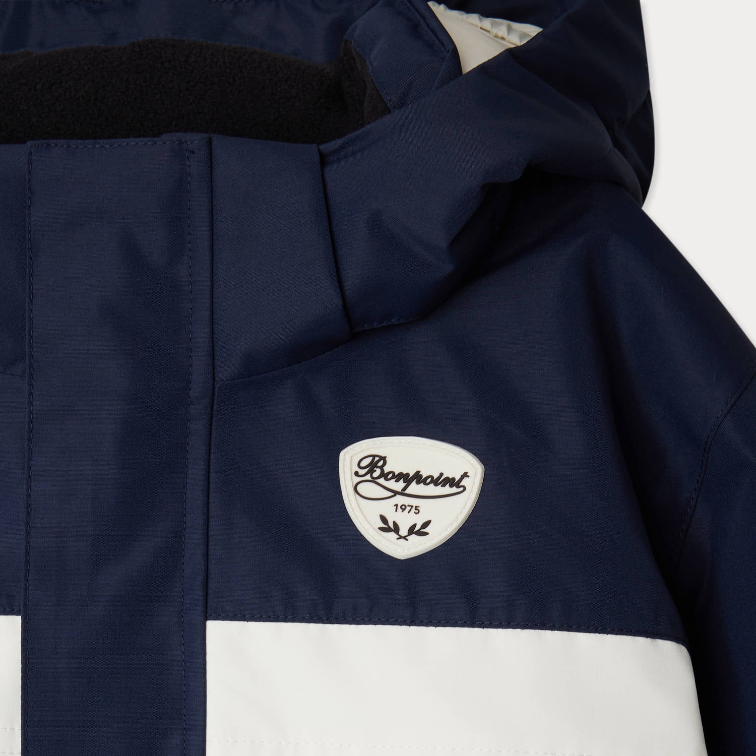 Boys Dark Blue Padded Down Ski Jacket