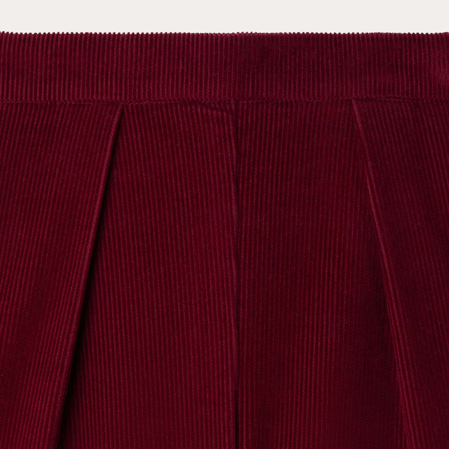 Girls Red Corduroy Shorts