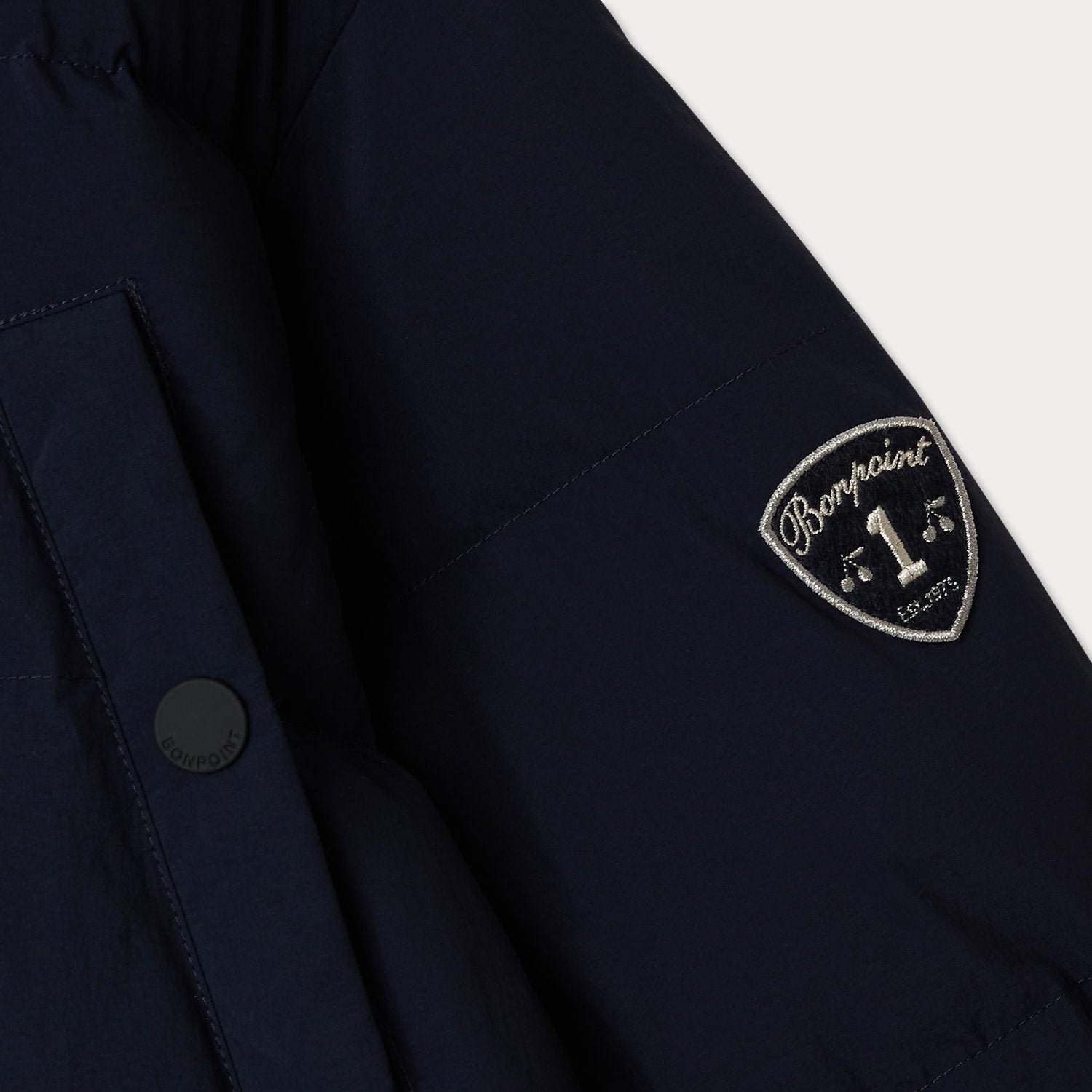 Girls Navy Padded Down Coat